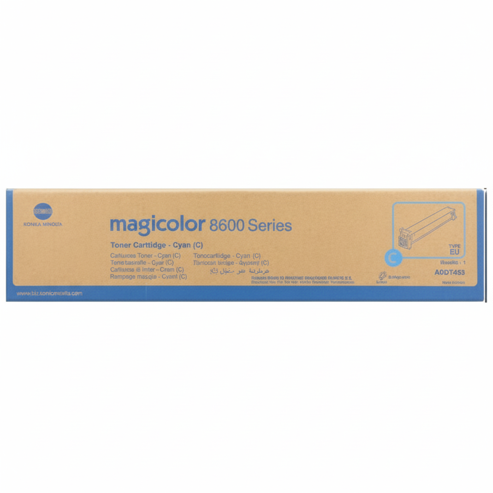 Original OEM Toner KM 8650 C (A0D7453) (Cyan)