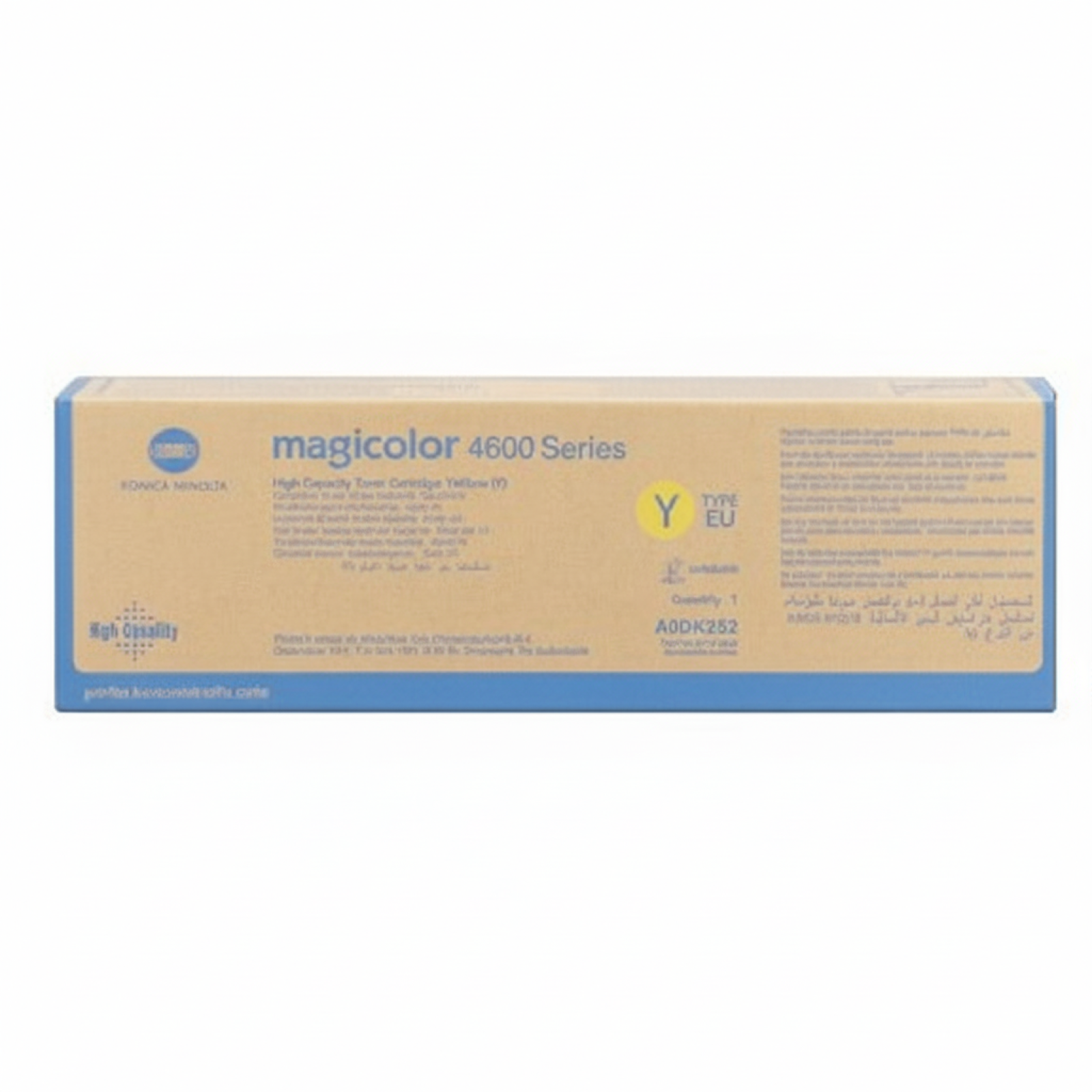 Original OEM Toner KM A0DK251 (A0DK251) (Yellow)