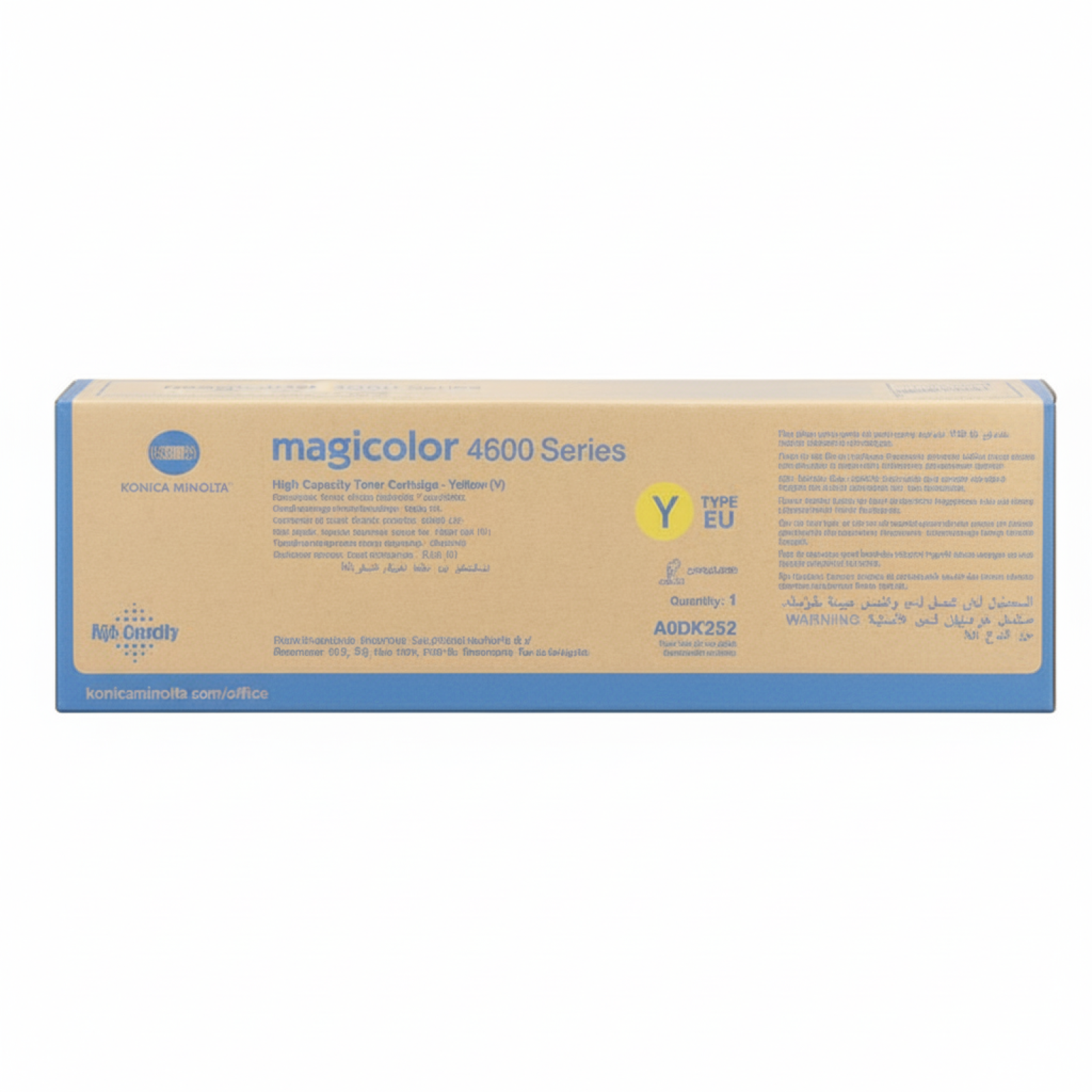 Original OEM Toner KM A0DK252 (A0DK252) (Yellow)