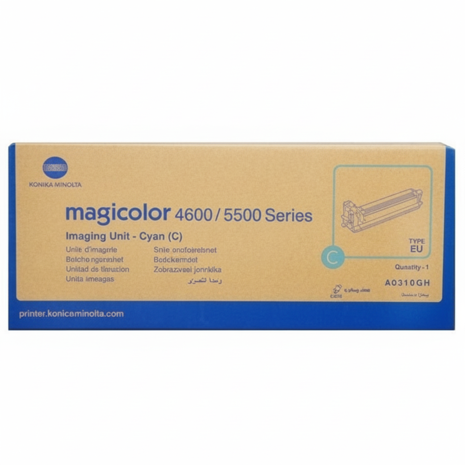 Original OEM Drum Unit KM A0310GH (A0310GH) (Cyan)