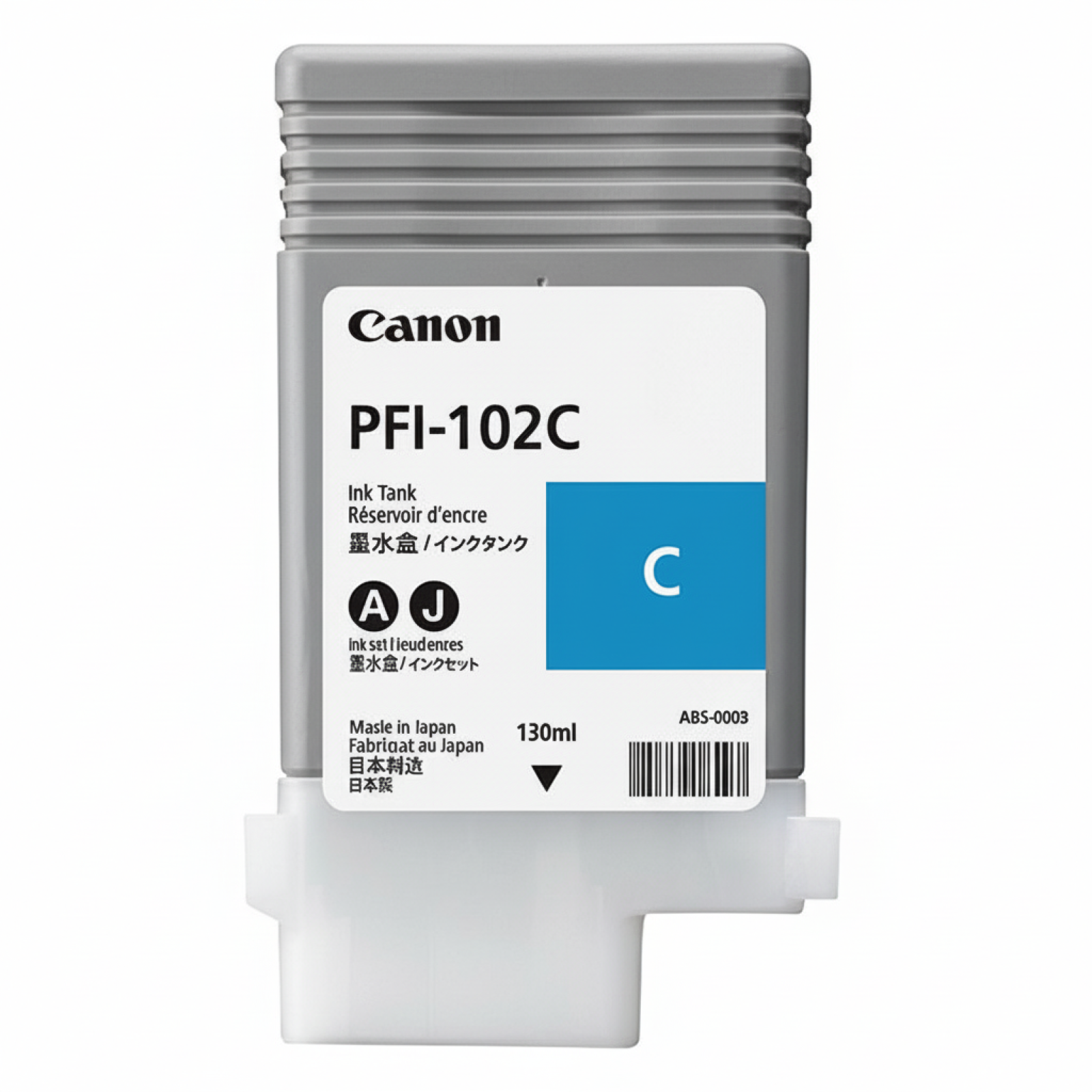 Original OEM Ink Cartridge Canon PFI-102C (CF0896B001A) (Cyan)
