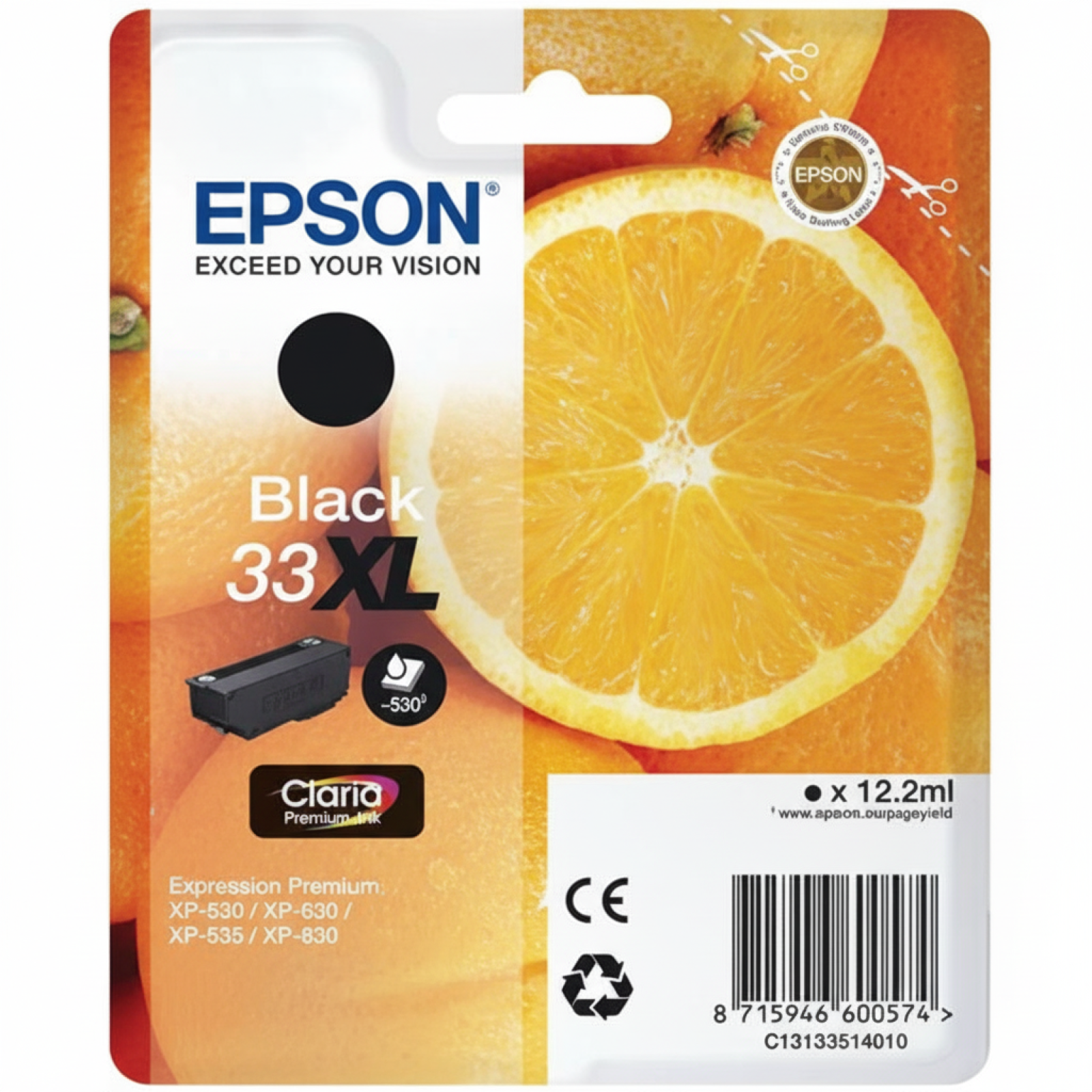 Original OEM Ink Cartridge Epson T3351 (C13T33514010) (Black)
