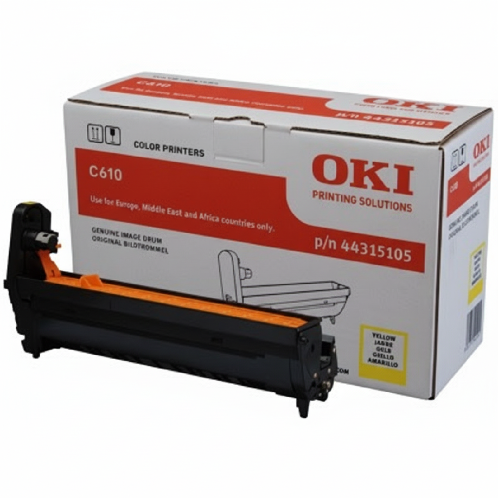 Original OEM Drum Unit Oki C610 (44315105) (Yellow)