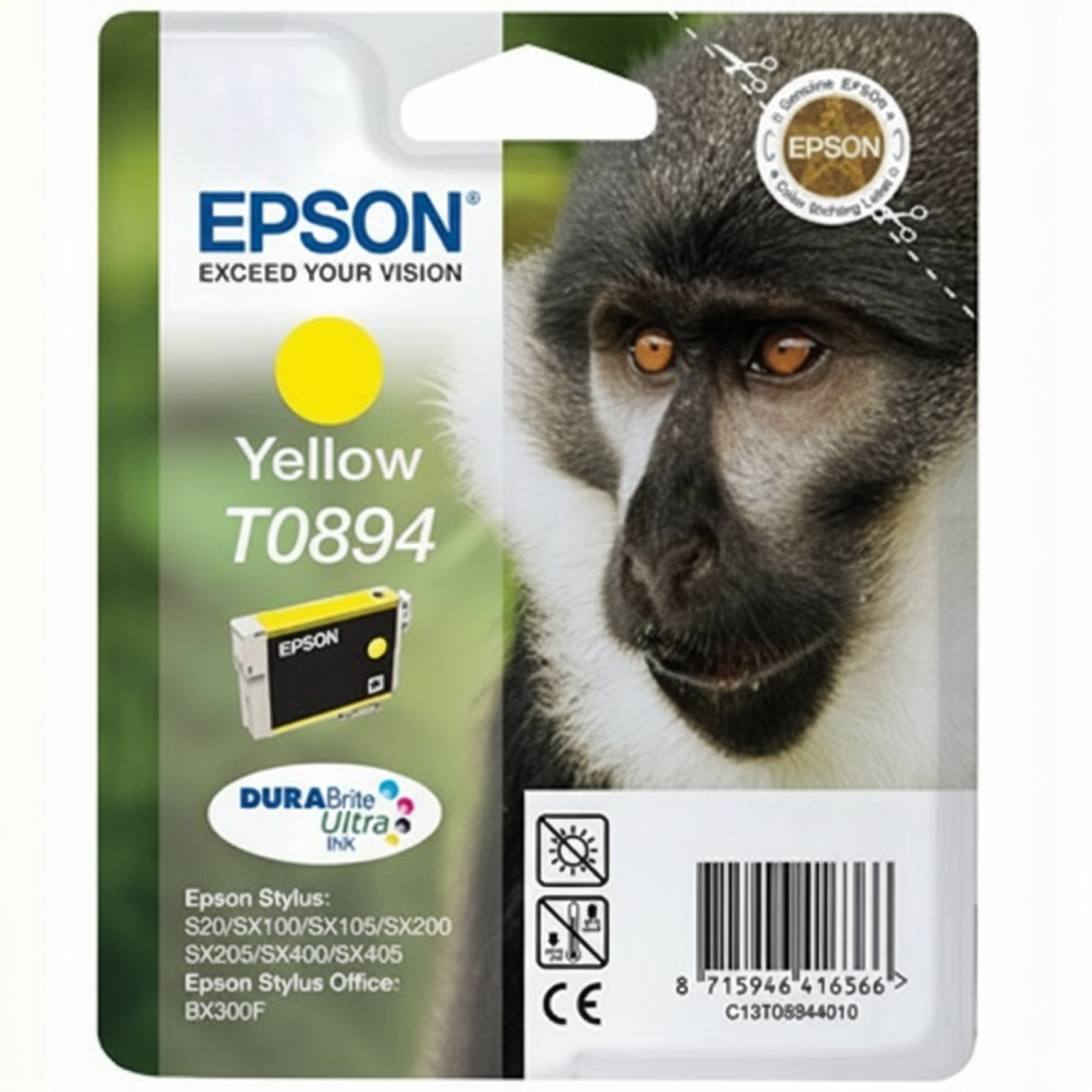 Original OEM Ink Cartridge Epson T0894 (C13T08944011) (Yellow)