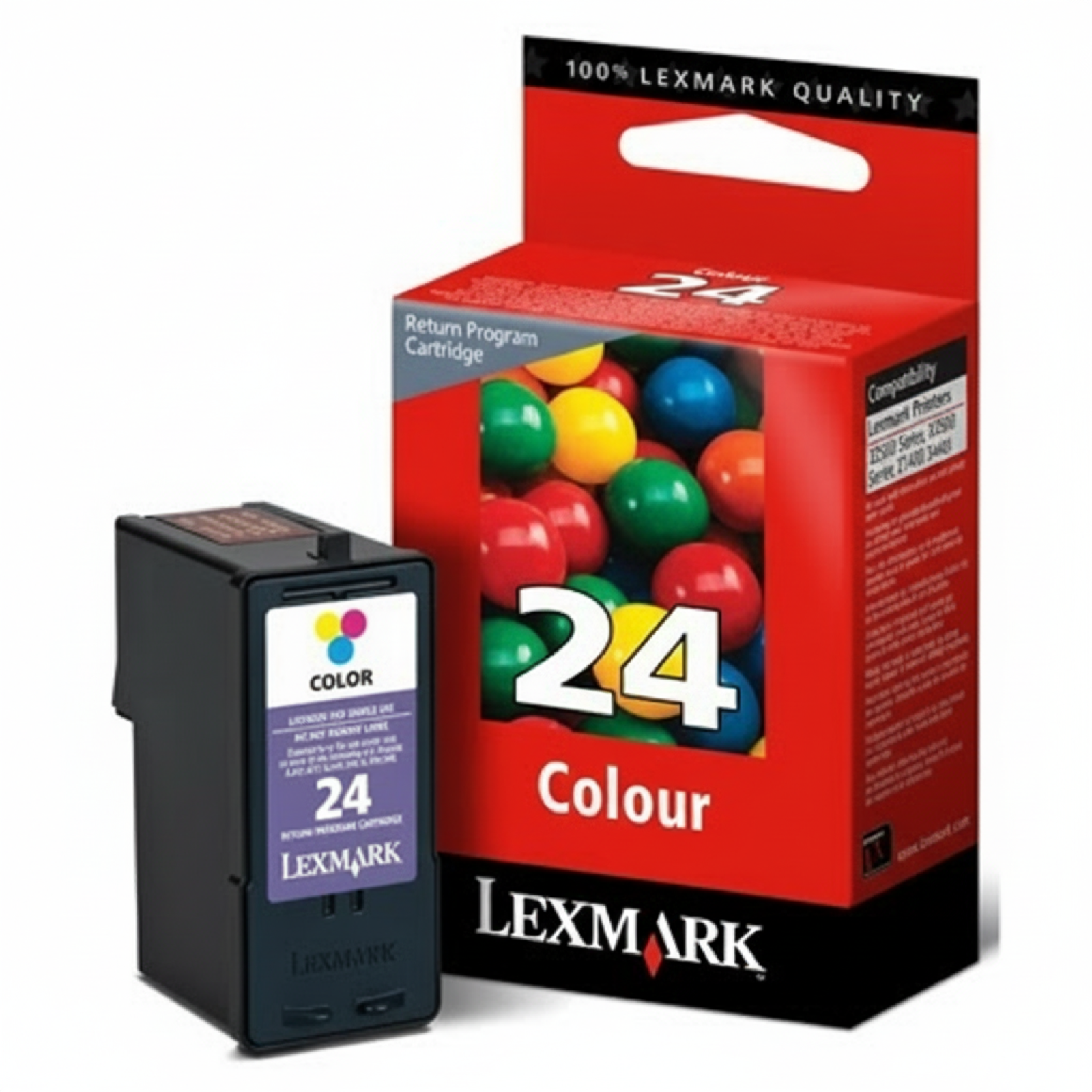 Original OEM Ink Cartridge Lexmark 24 (18C1524E) (Color)