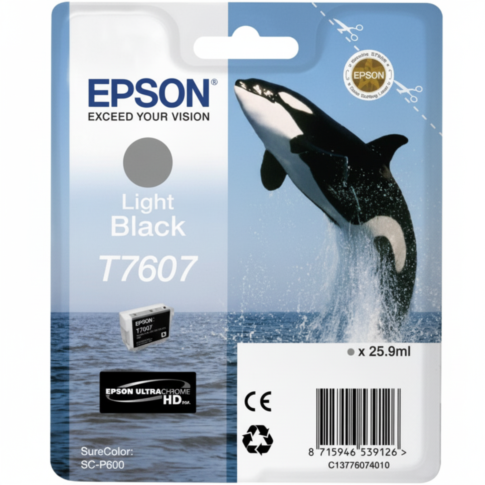 Original OEM Ink Cartridge Epson T7607 (C13T76074010) (Light black)