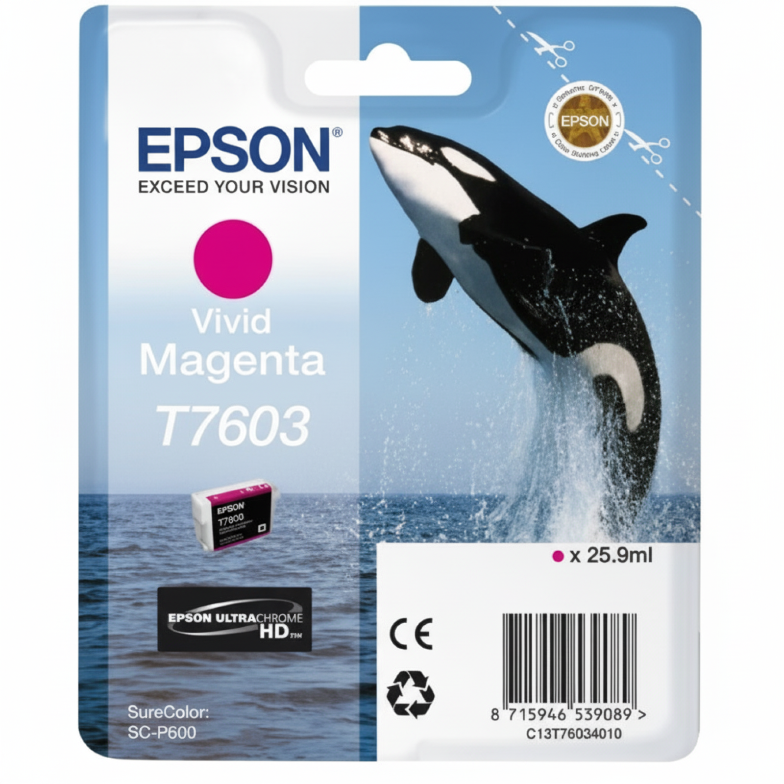 Original OEM Ink Cartridge Epson T7603 (C13T76034010) (Magenta)