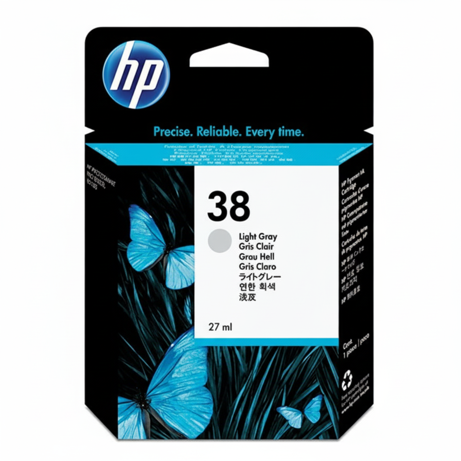 Original OEM Ink Cartridge HP 38 (C9414A) (Light gray)