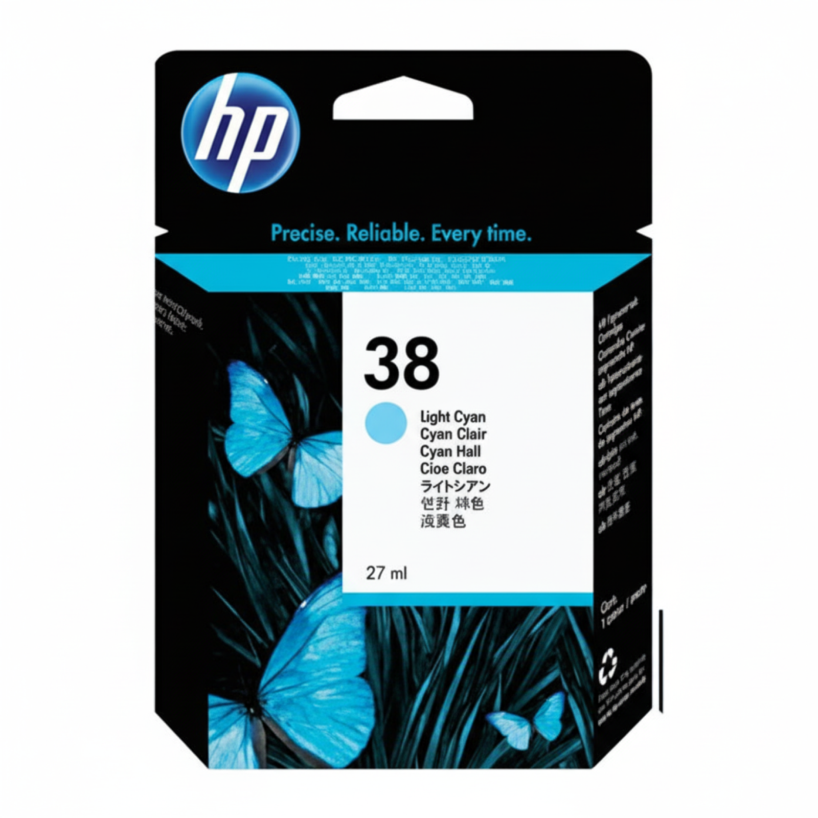 Original OEM Ink Cartridge HP 38 (C9418A) (Light cyan)