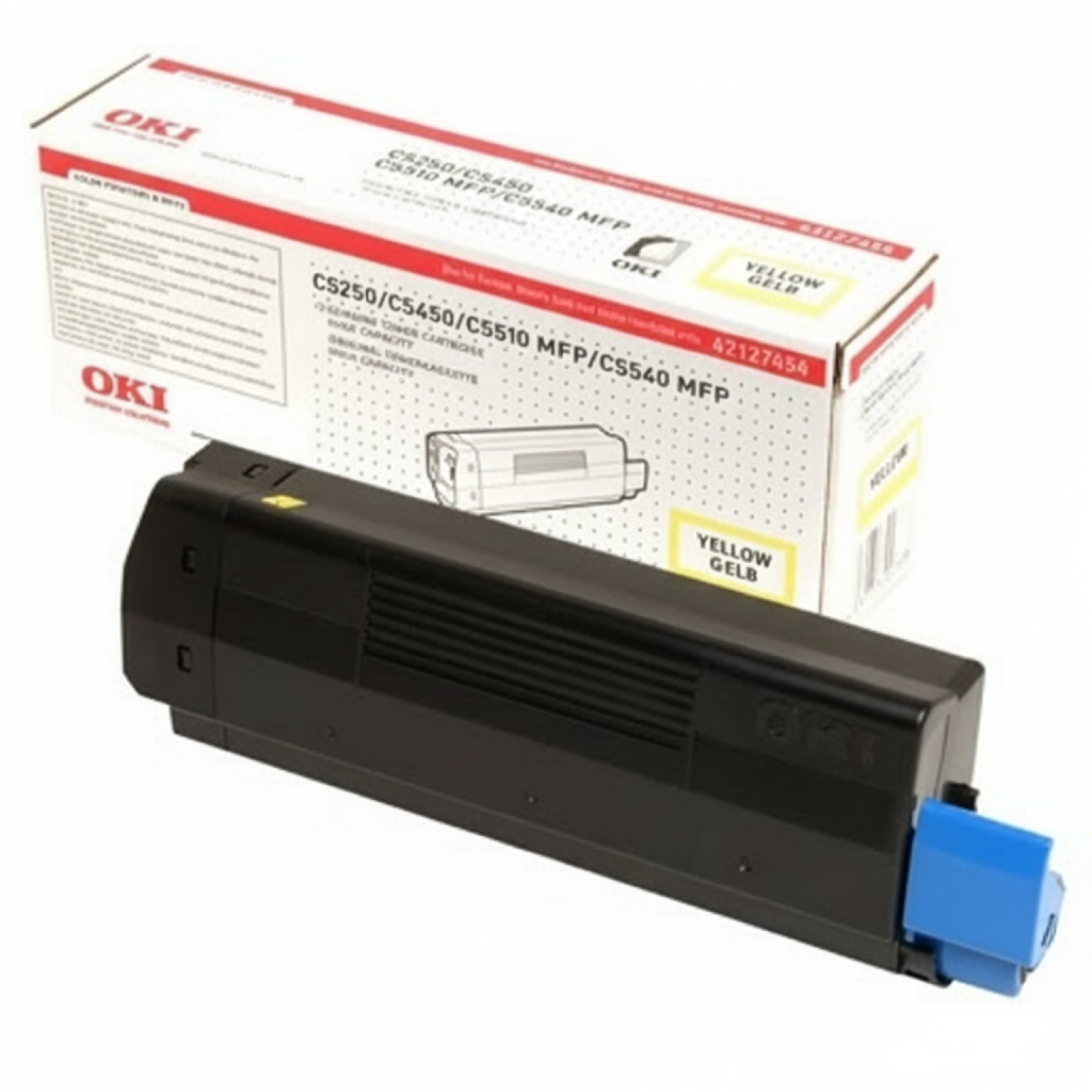 Original OEM Toner Oki C5250 C5450 (42127454) (Yellow)