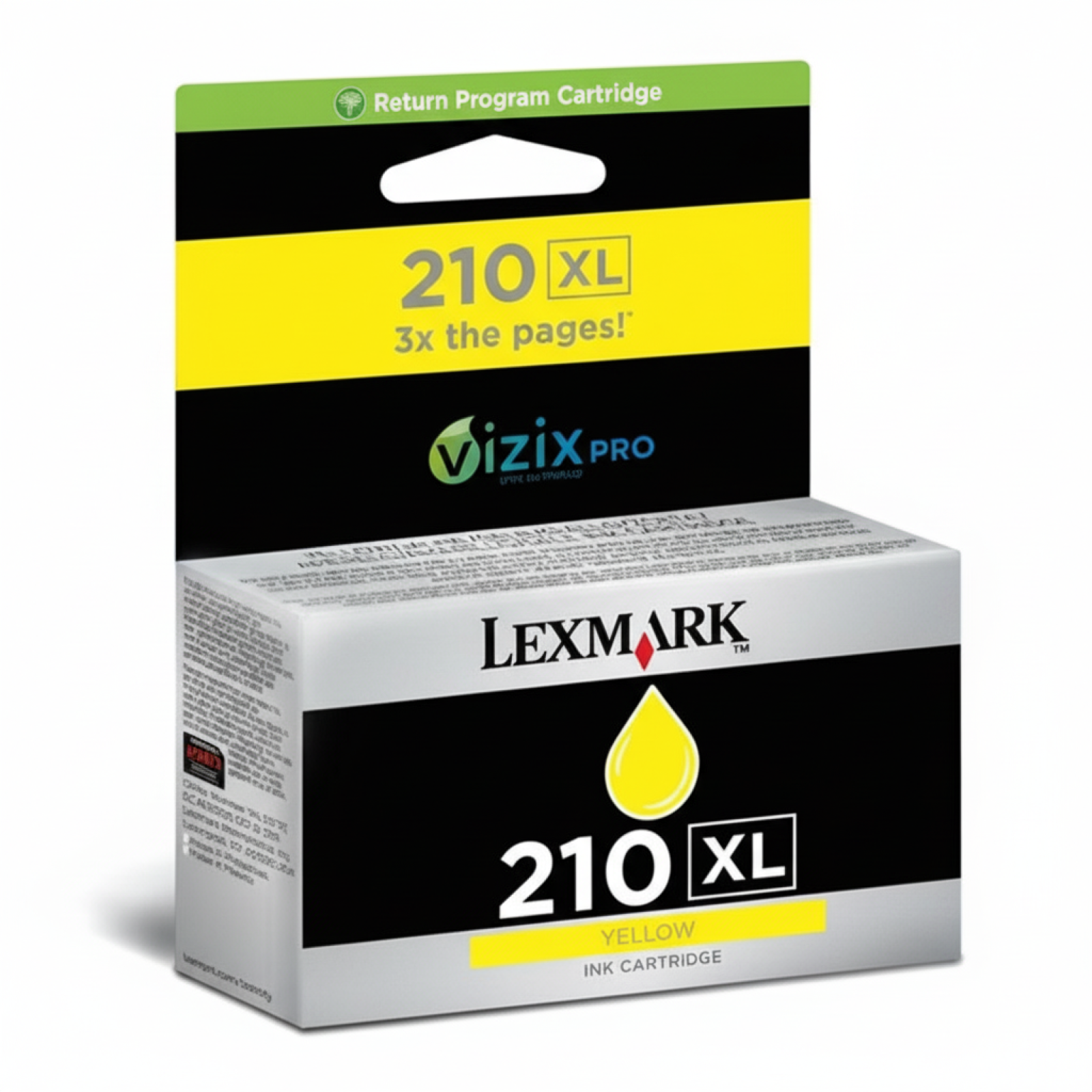 Original OEM Ink Cartridge Lexmark 210XL (14L0177E) (Yellow)