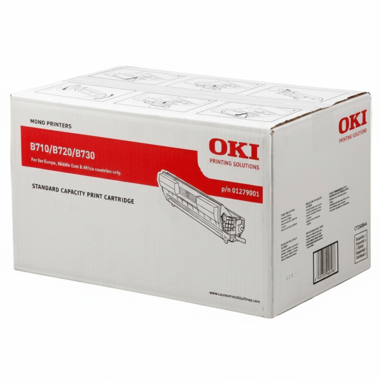 Original OEM Toner Oki B710 (1279001) (Black)