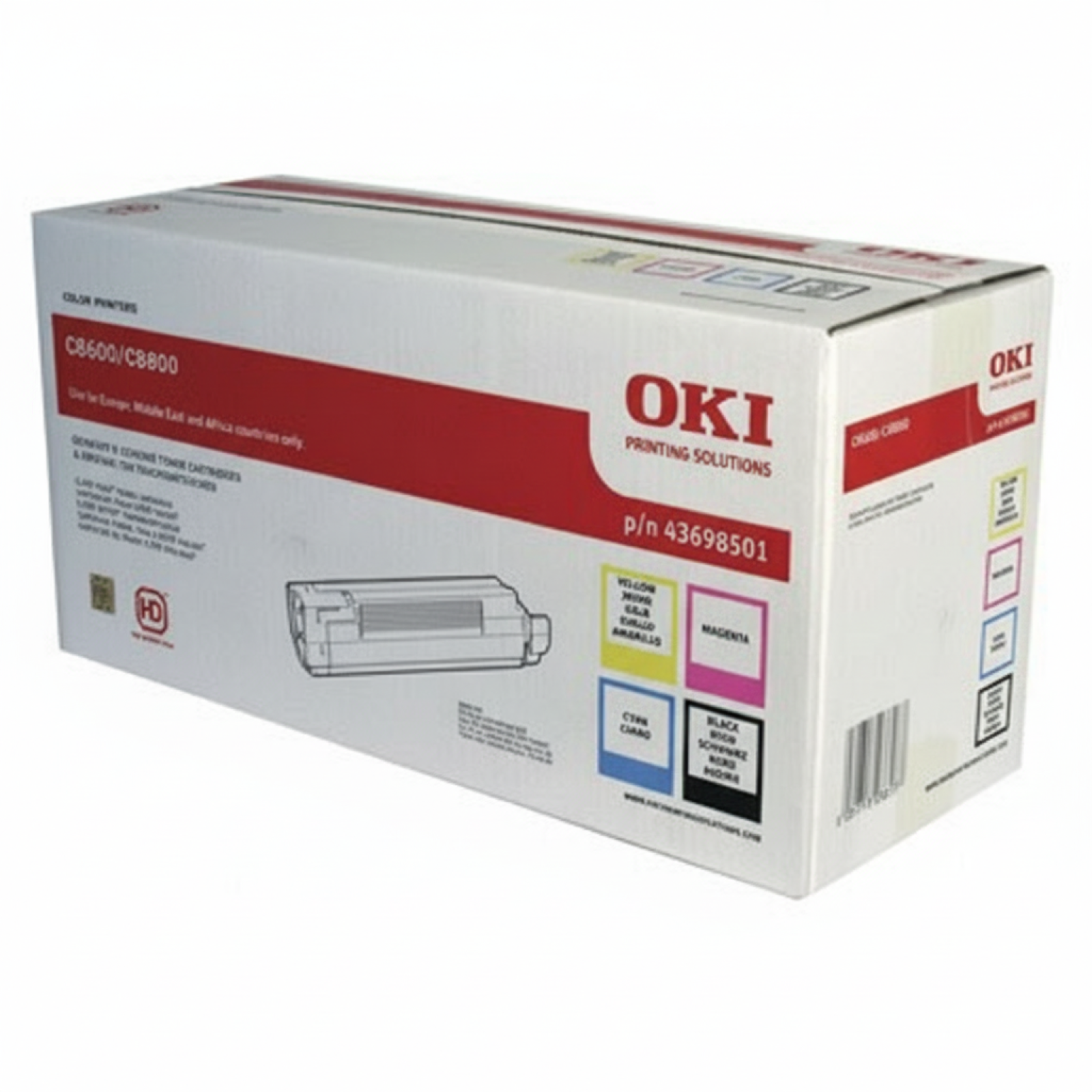 Original OEM Toners Oki C8600 8800 (43698501) (multi pack)