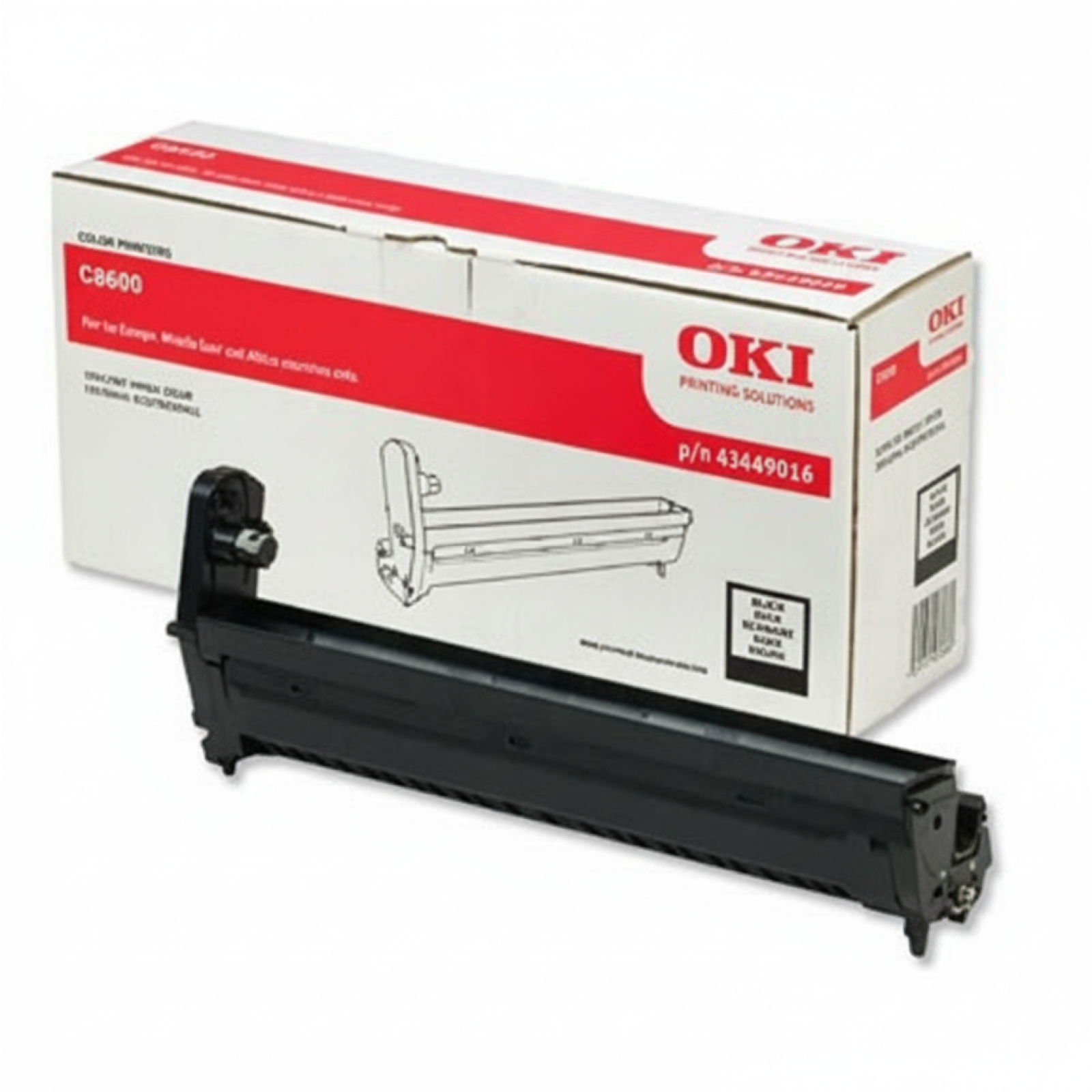 Original OEM Drum Unit Oki C8600 8800 (43449016) (Black)