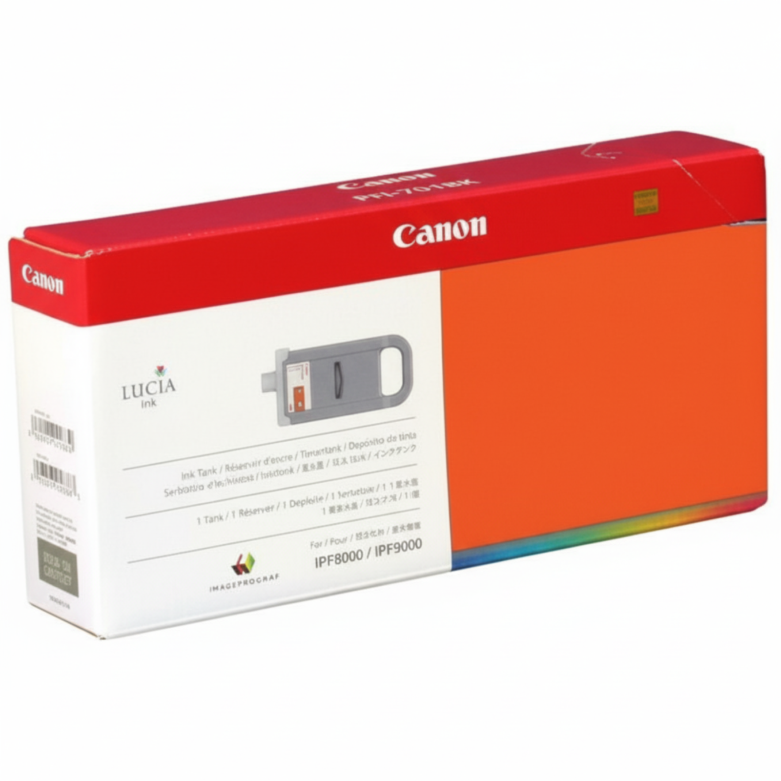 Original OEM Ink Cartridge Canon PFI-701R (CF0906B001AA) (Red)