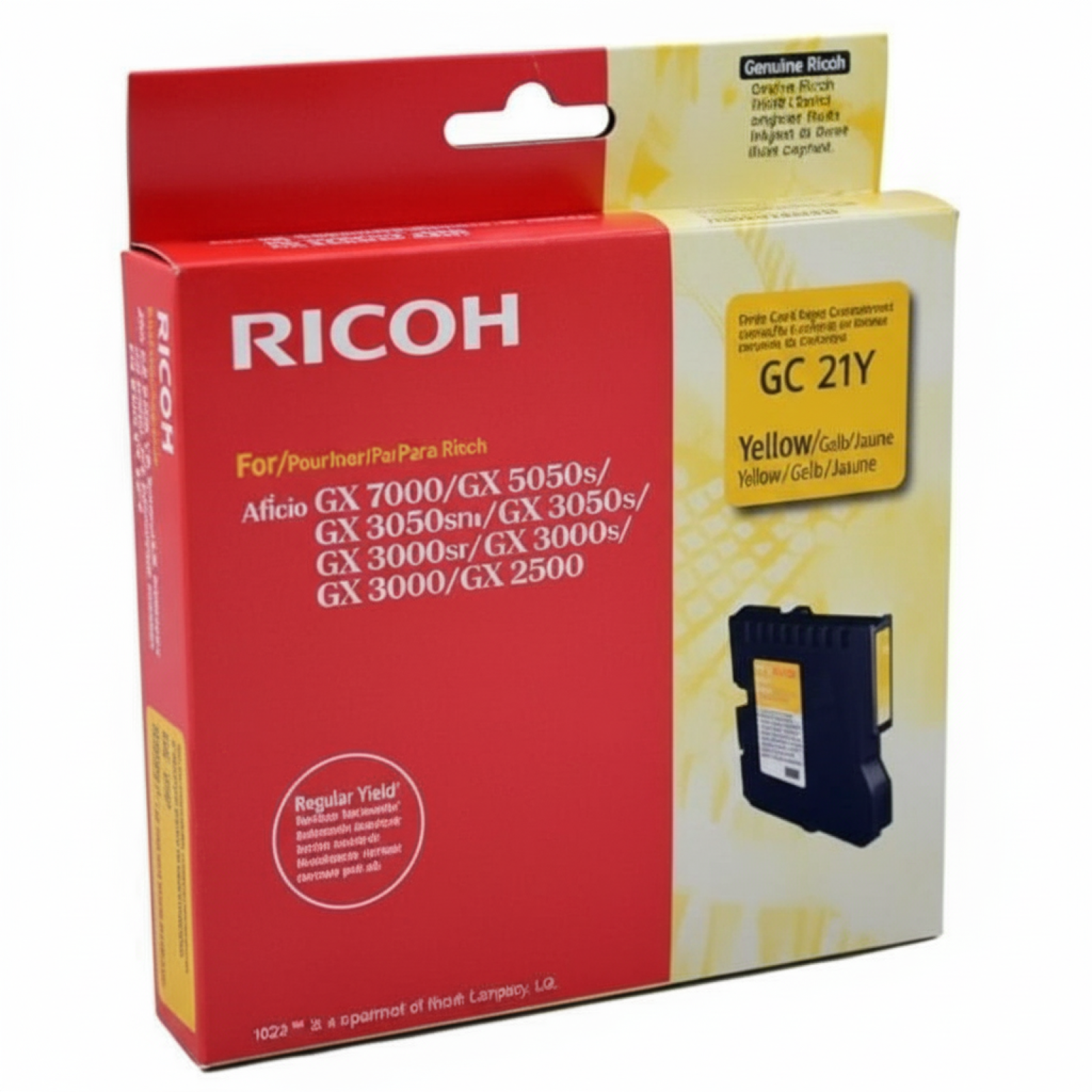 Original OEM Ink Cartridge Ricoh GC-21Y (405535) (Yellow)