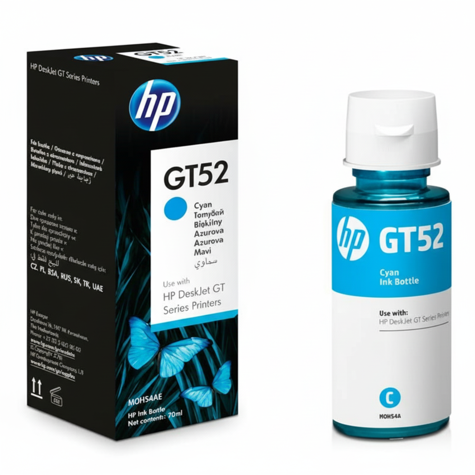 Original OEM Ink Cartridge HP GT52 (M0H54AE) (Cyan)
