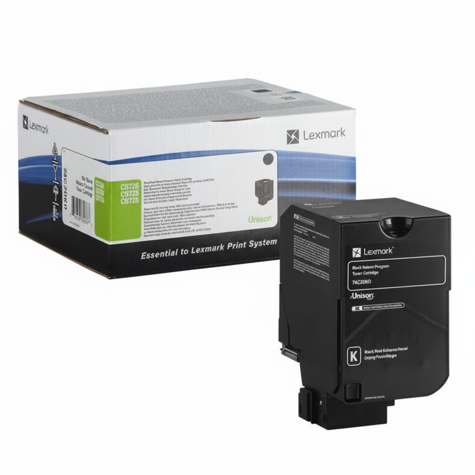 Original OEM Toner Lexmark 74C20K0 (74C20K0) (Black)