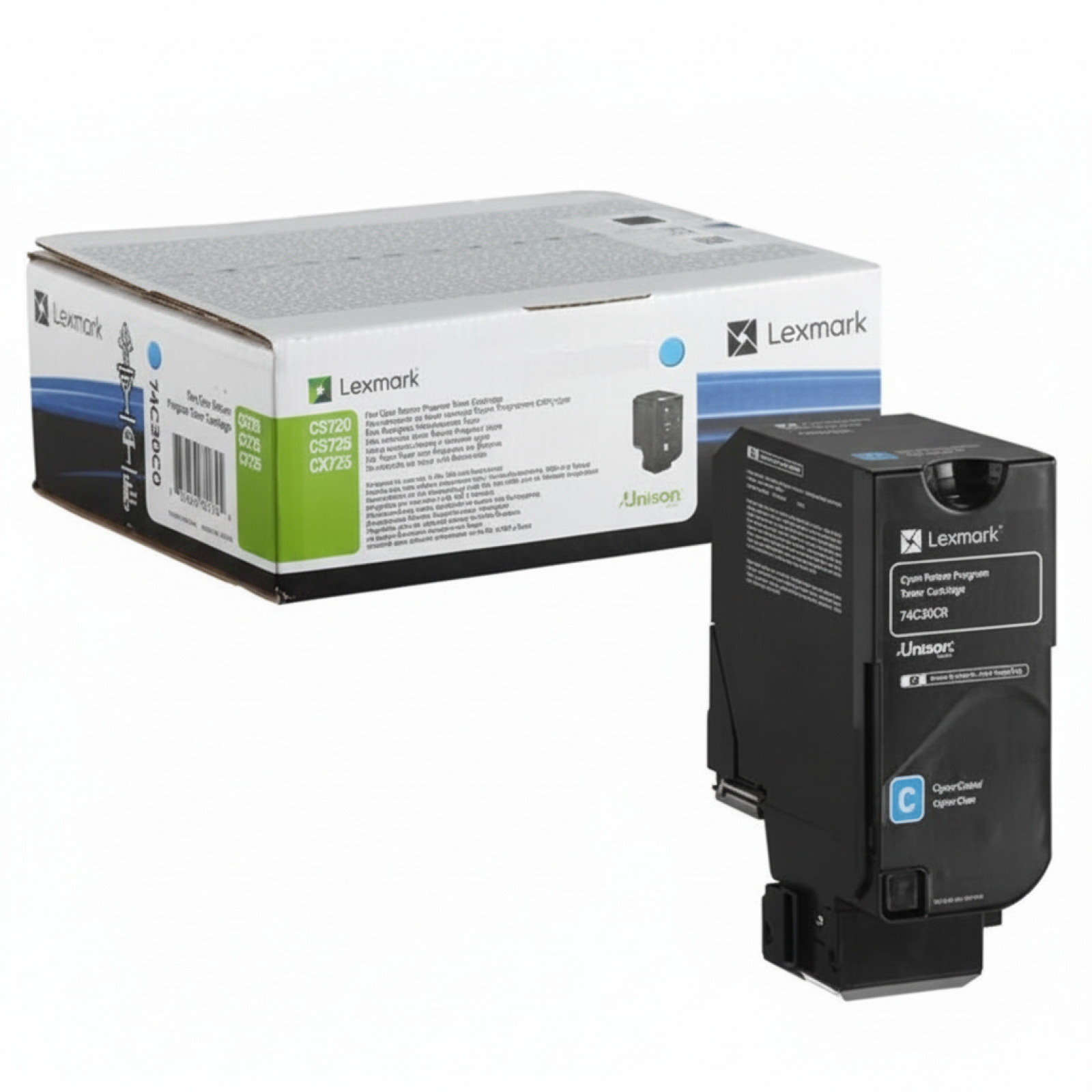 Original OEM Toner Lexmark 74C2SC0 (74C2SC0) (Cyan)