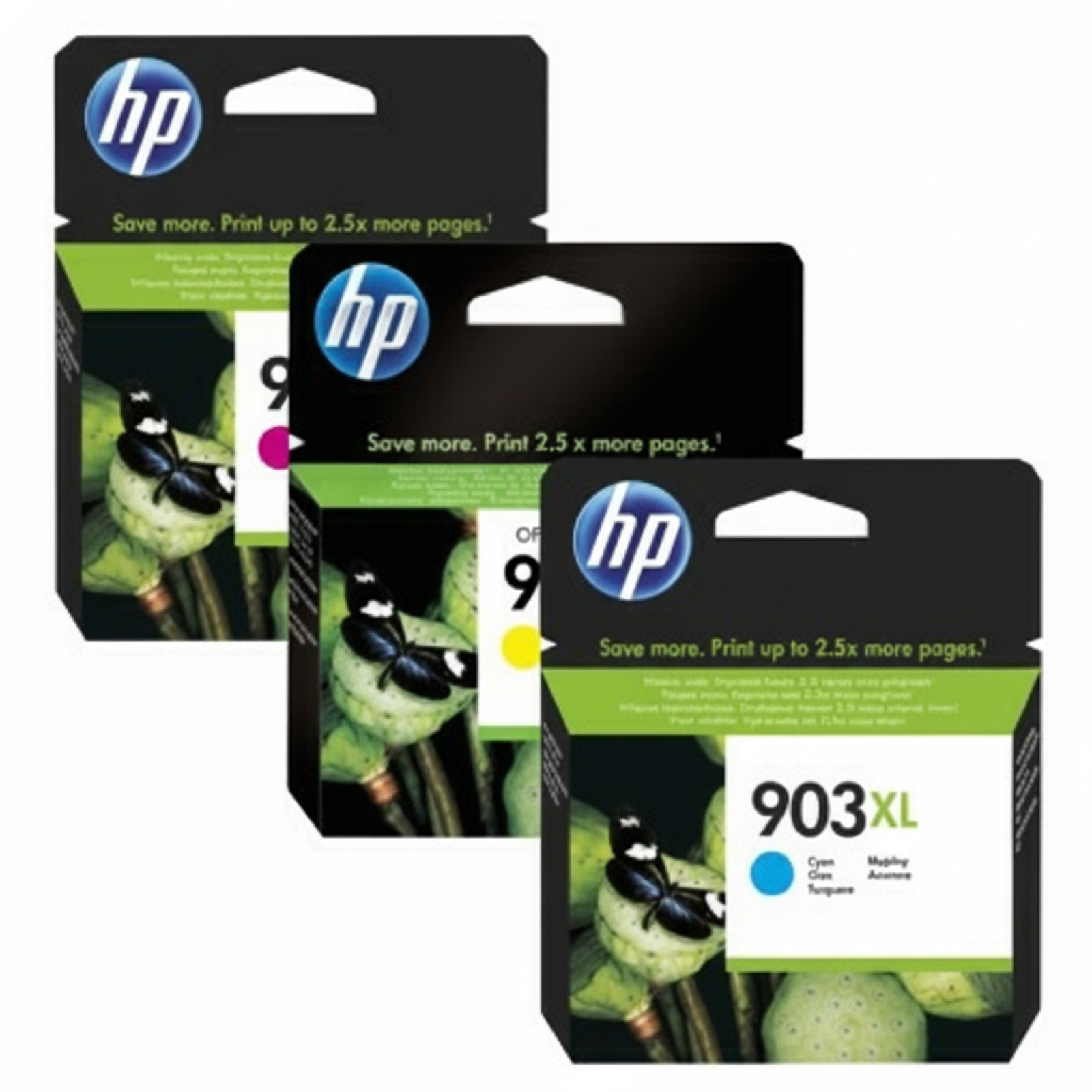 Original OEM Ink Cartridges HP 903 XL CMY (1CC20AE) (3-pack)