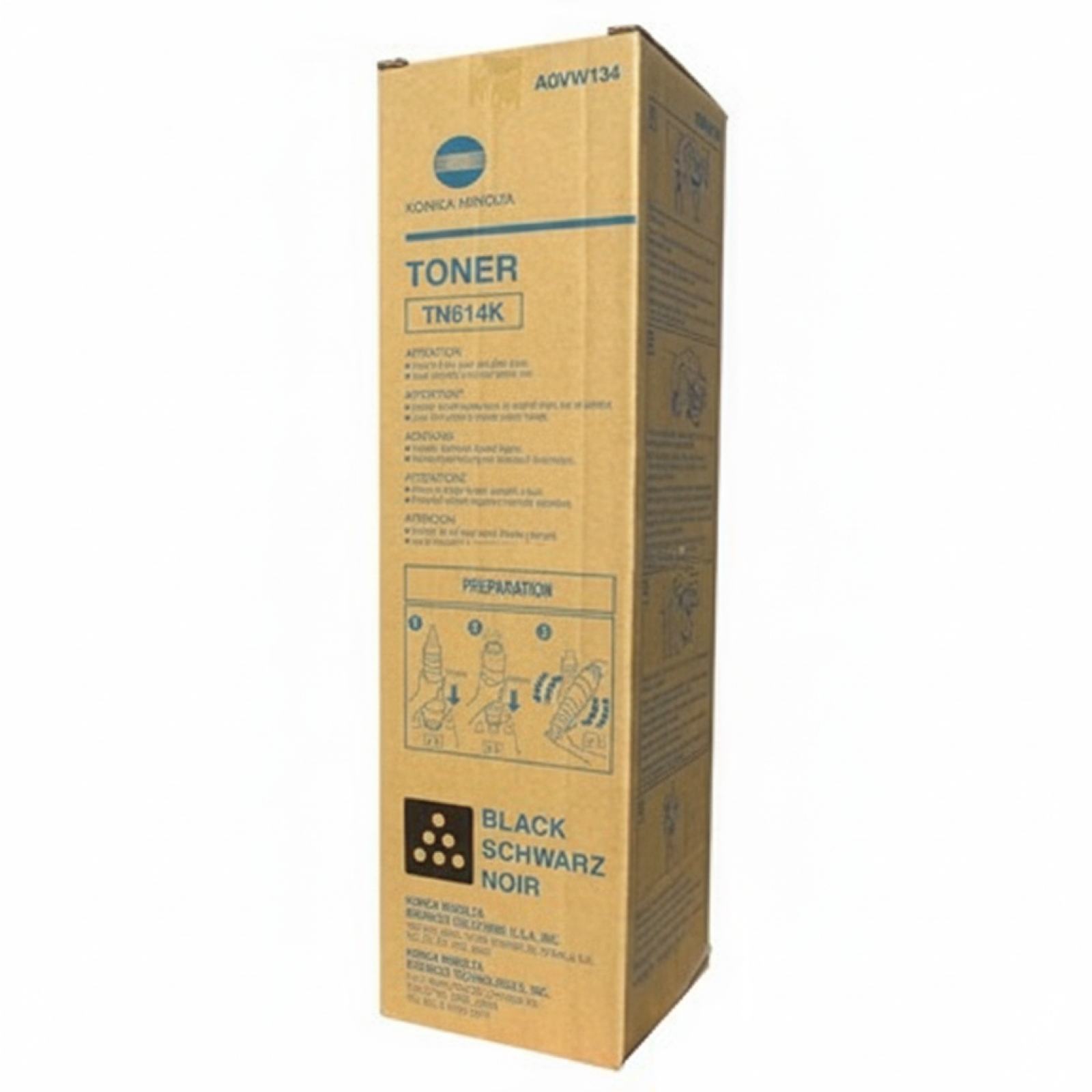 Original OEM Toner KM TN-614K (A0VW154) (Black)