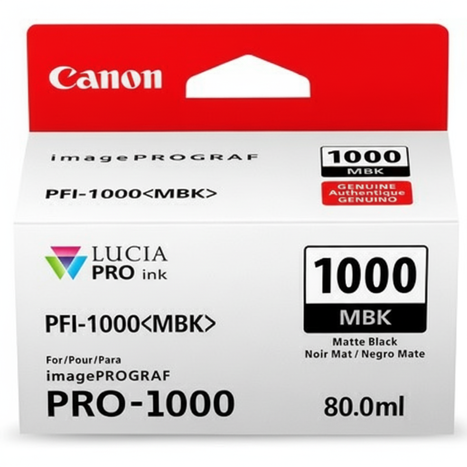 Original OEM Ink Cartridge Canon PFI-1000MBK (0545C001) (Matte black)