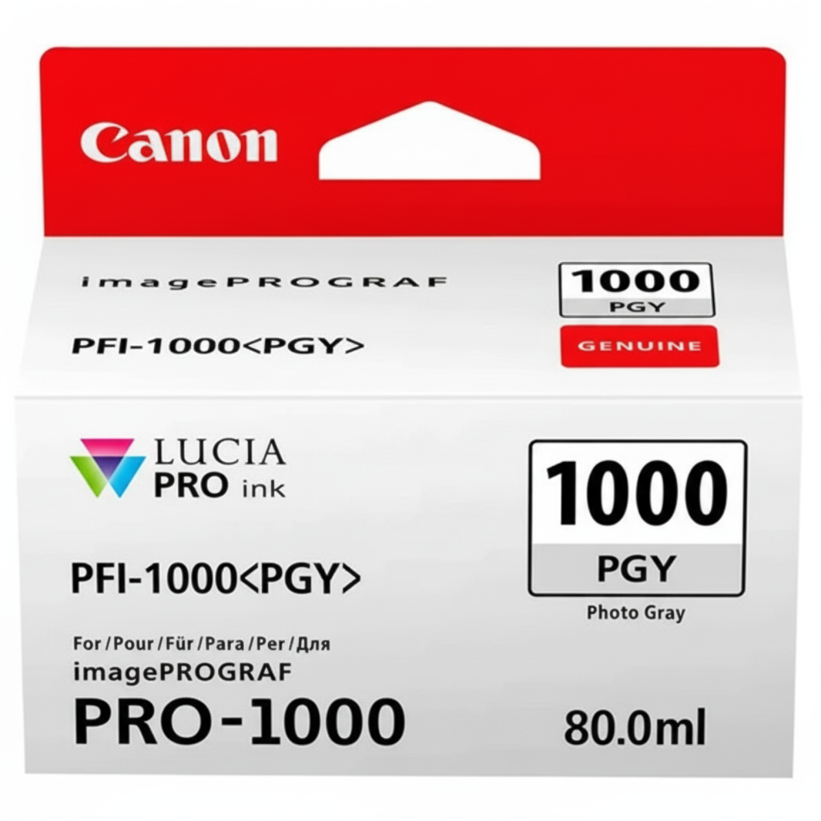 Original OEM Ink Cartridge Canon PFI-1000PGY (0553C001) (Grey Photo)
