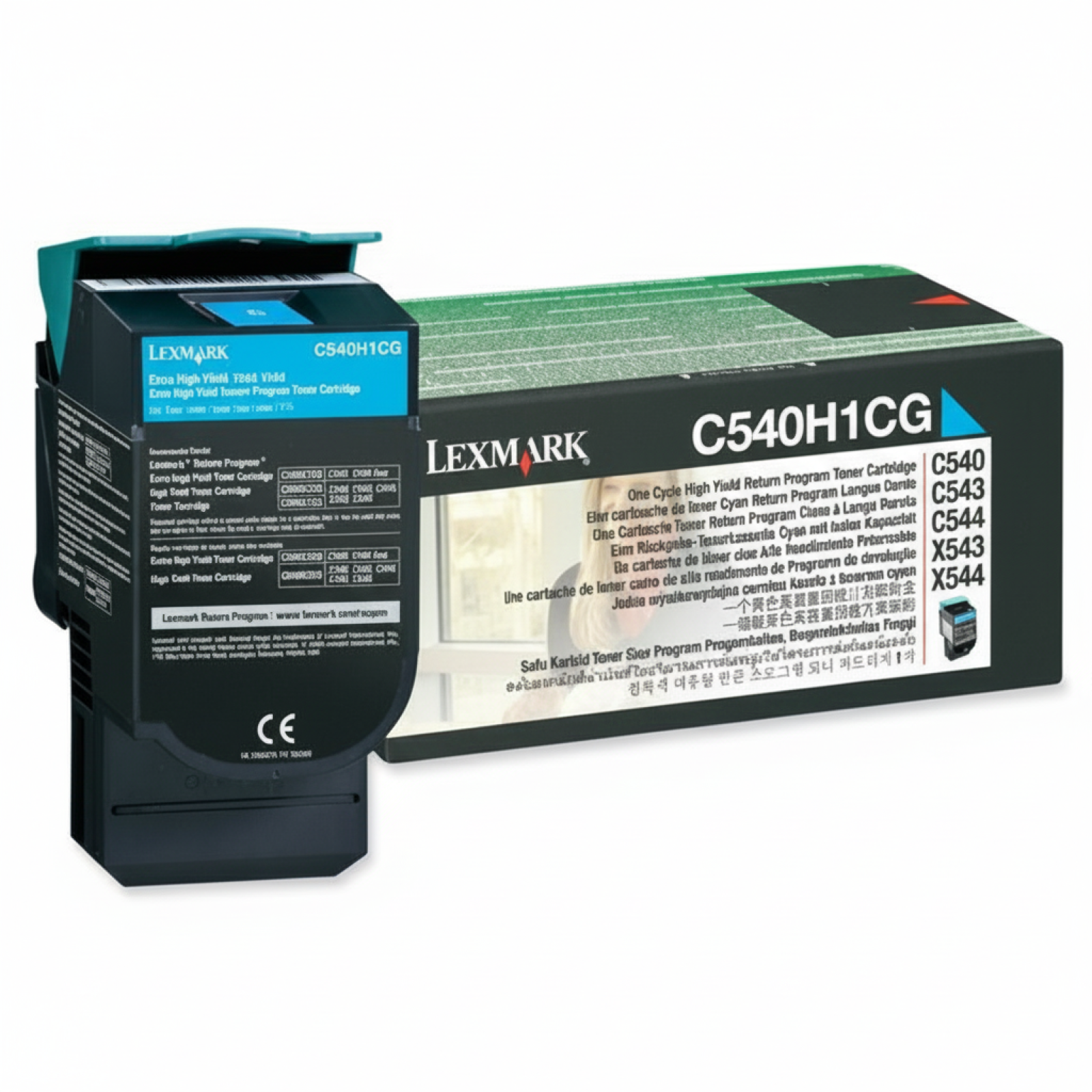 Original OEM Toner Lexmark C540H1CG (C540H1CG) (Cyan)