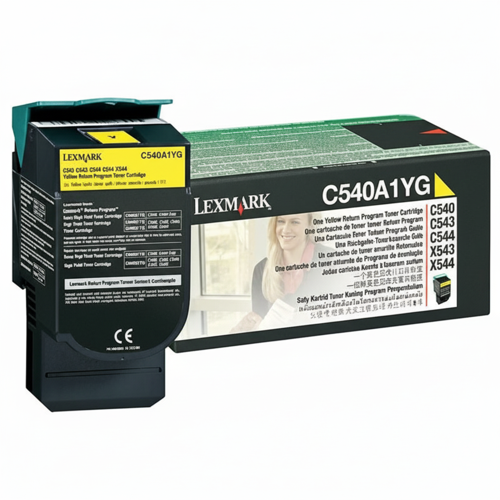 Original OEM Toner Lexmark C540A1YG (C540A1YG) (Yellow)