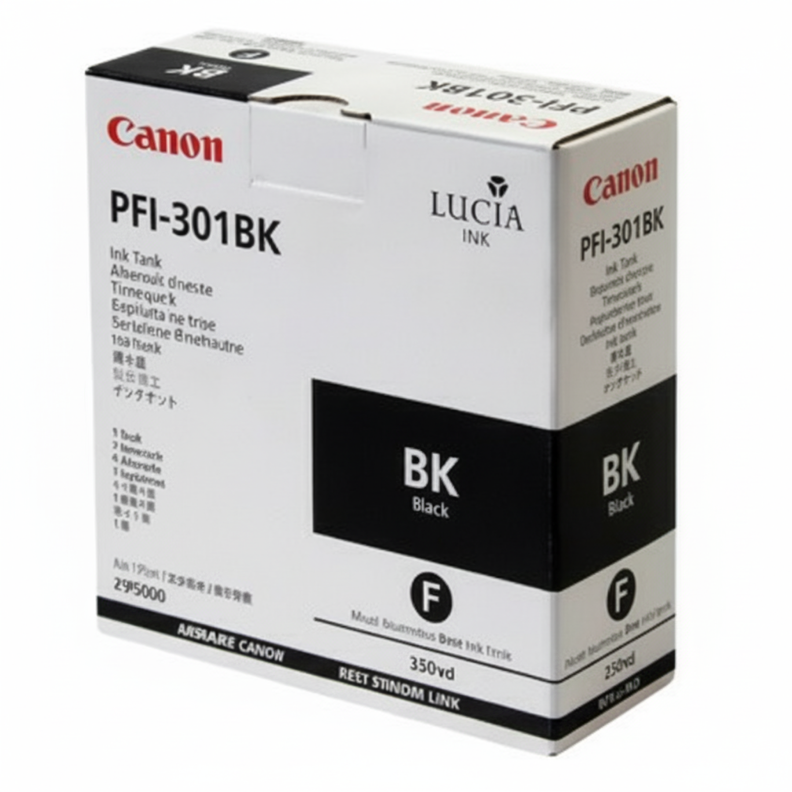 Original OEM Ink Cartridge Canon PFI-301BK (1486B001) (Black)