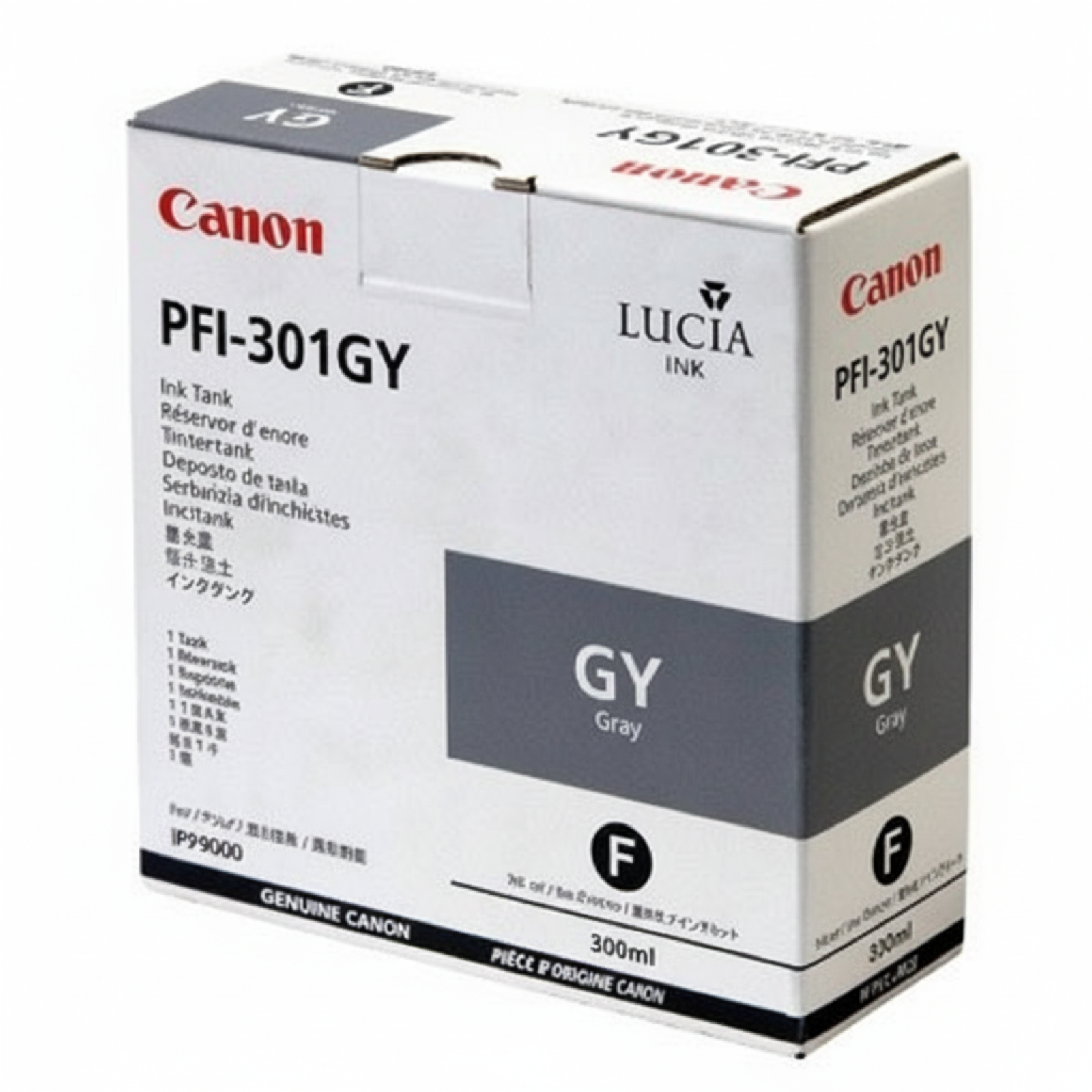 Original OEM Ink Cartridge Canon PFI-301GY (1495B001) (Gray)