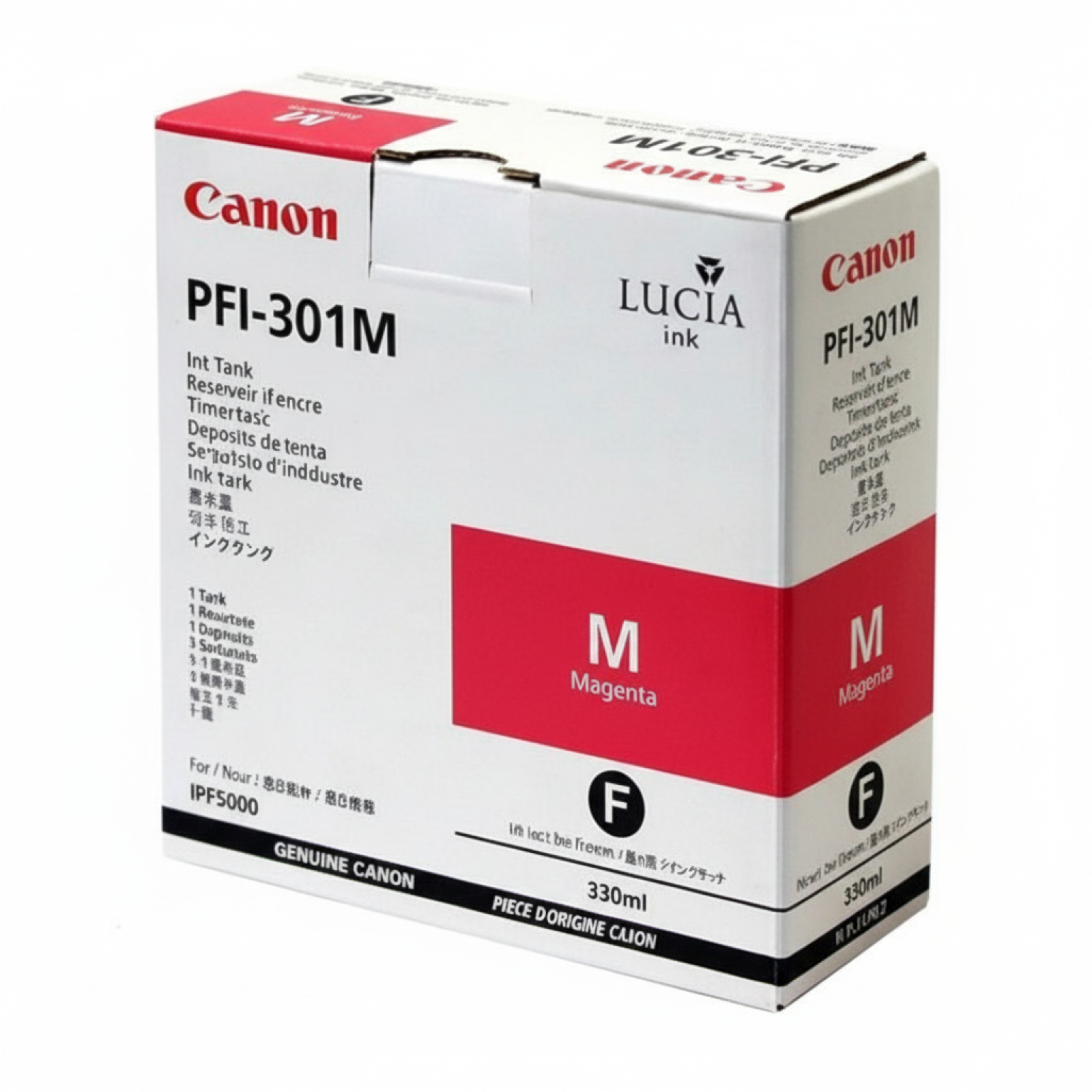 Original OEM Ink Cartridge Canon PFI-301M (1488B001) (Magenta)