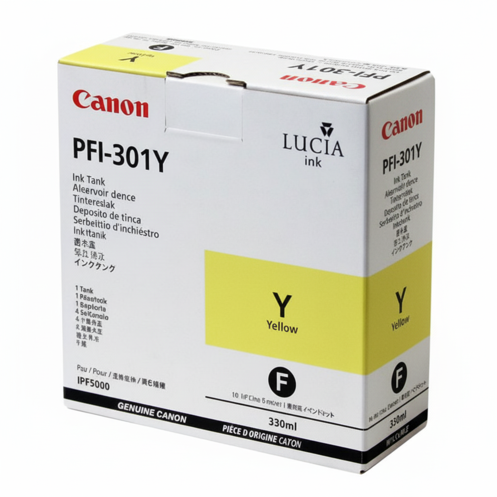 Original OEM Ink Cartridge Canon PFI-301Y (1489B001) (Yellow)