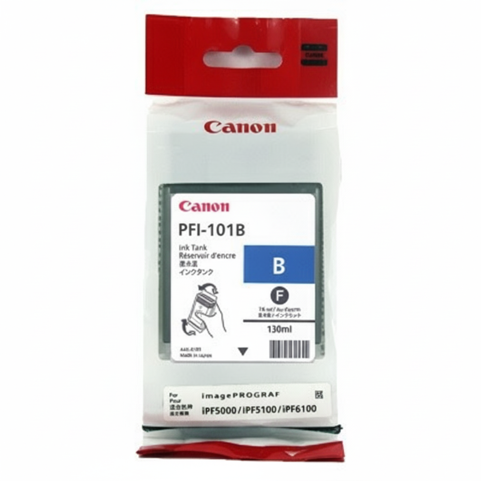 Original OEM Ink Cartridge Canon PFI-101B (0891B001) (Blue)