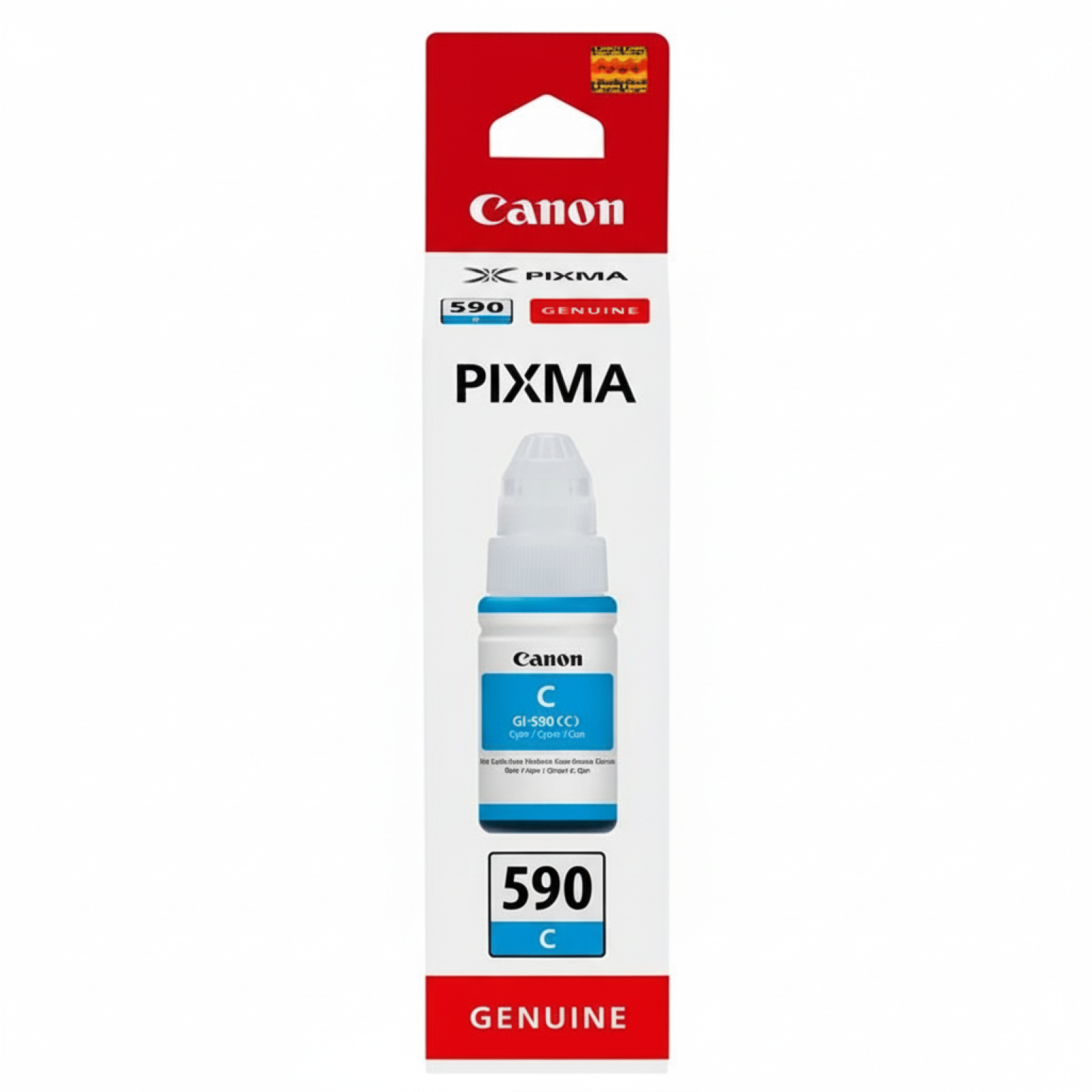 Original OEM Ink Cartridge Canon GI-590 C (1604C001) (Cyan)