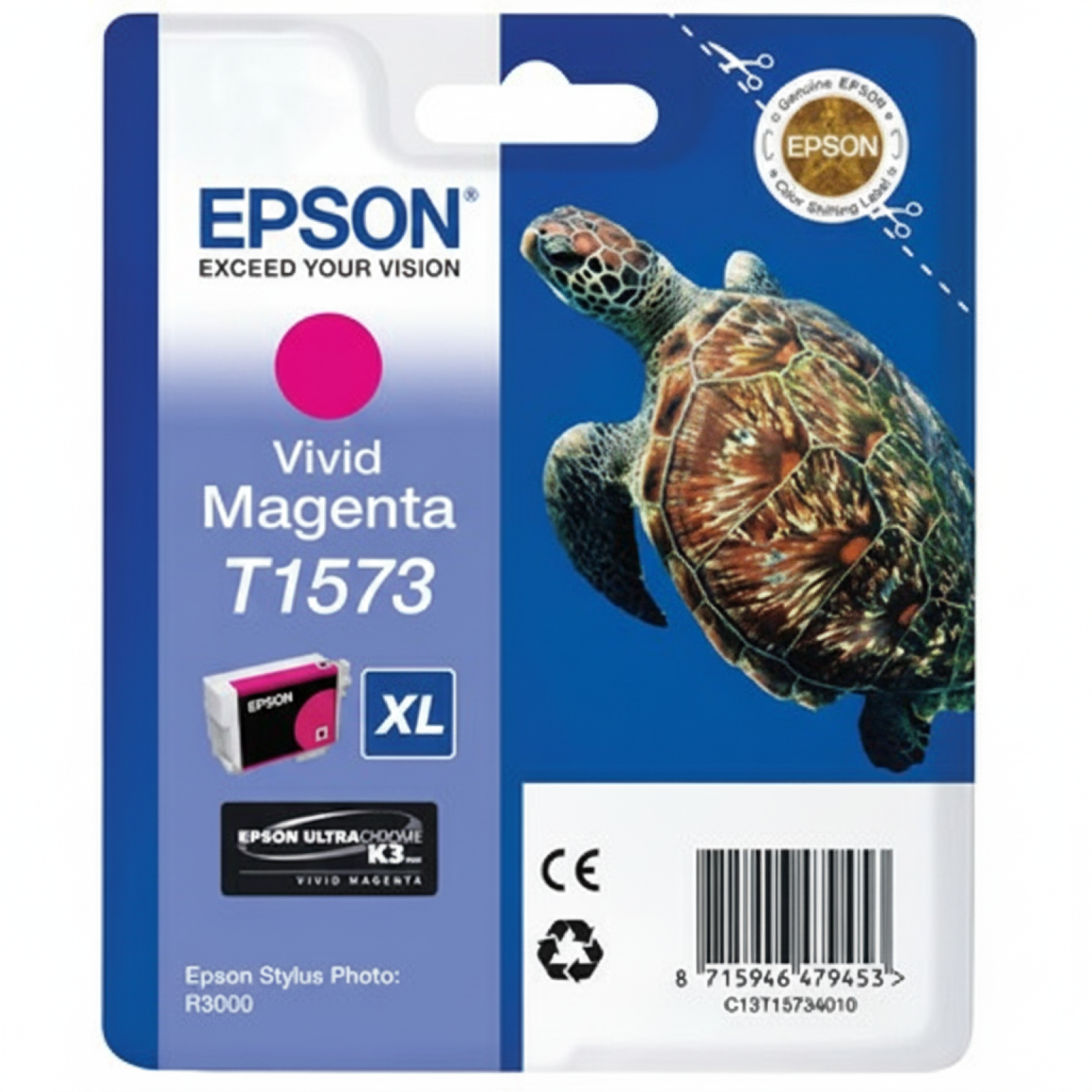 Original OEM Ink Cartridge Epson T1573 (C13T15734010 ) (Magenta)