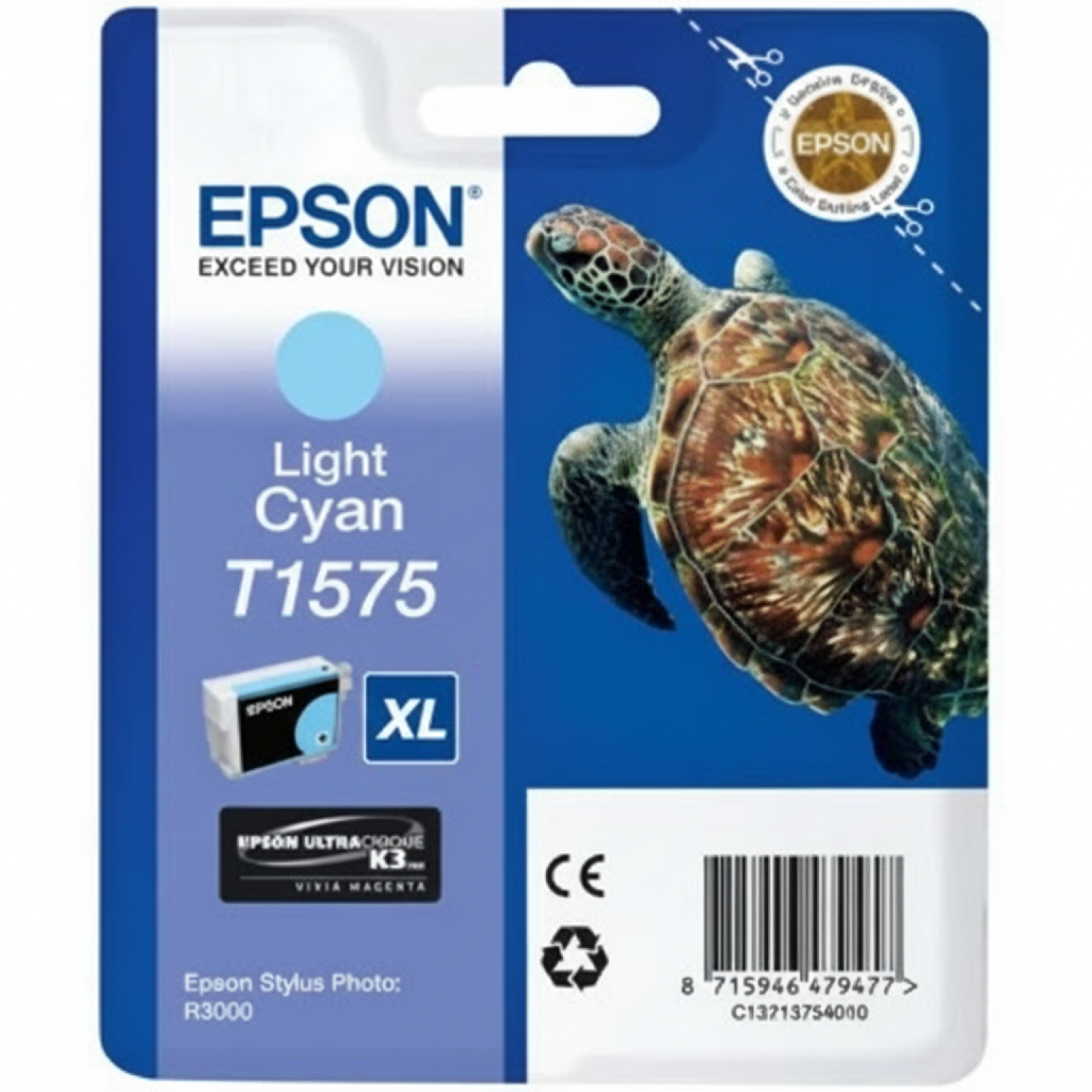 Original OEM Ink Cartridge Epson T1575 (C13T15754010) (Light cyan)
