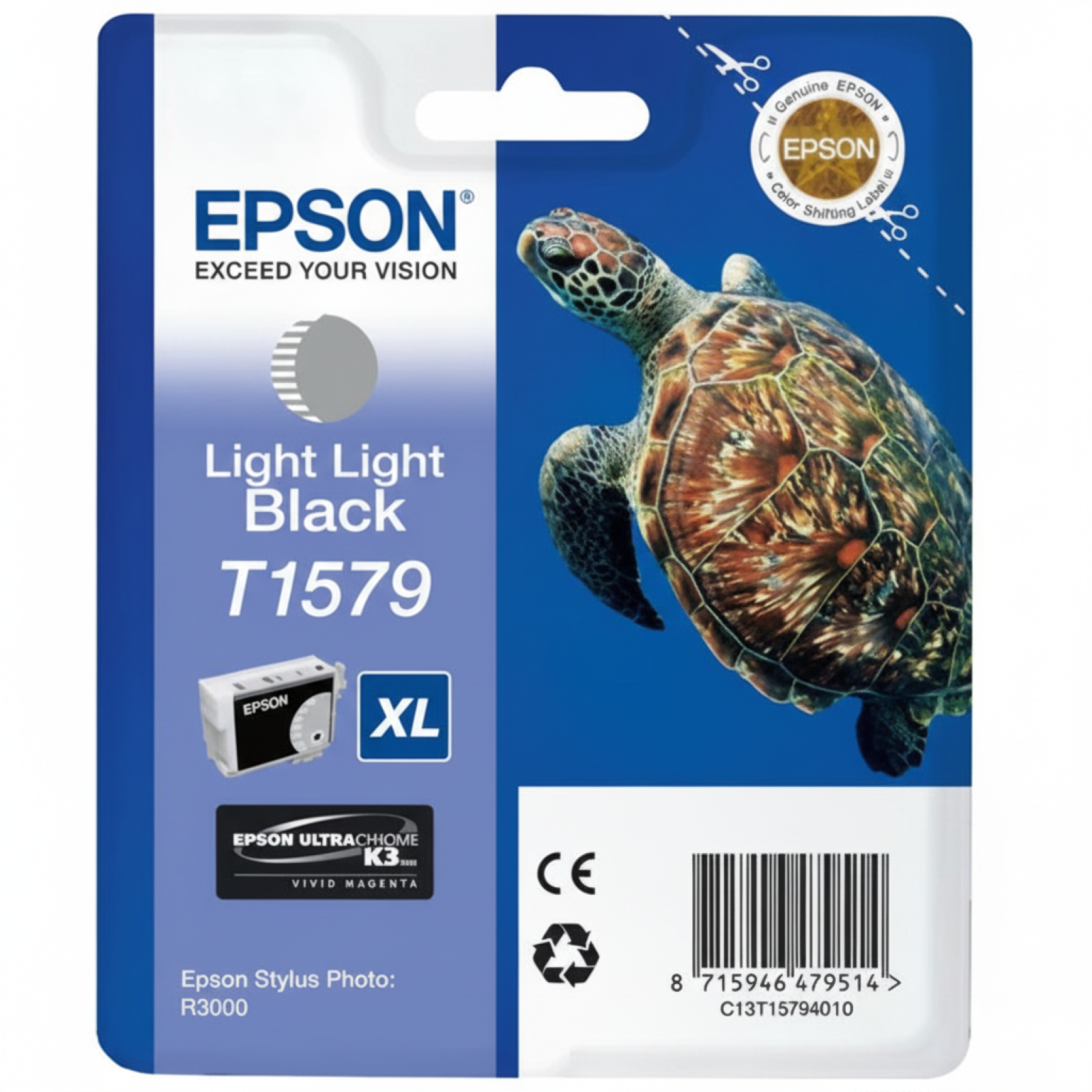 Original OEM Ink Cartridge Epson T1579 (C13T15794010) (Light light black)