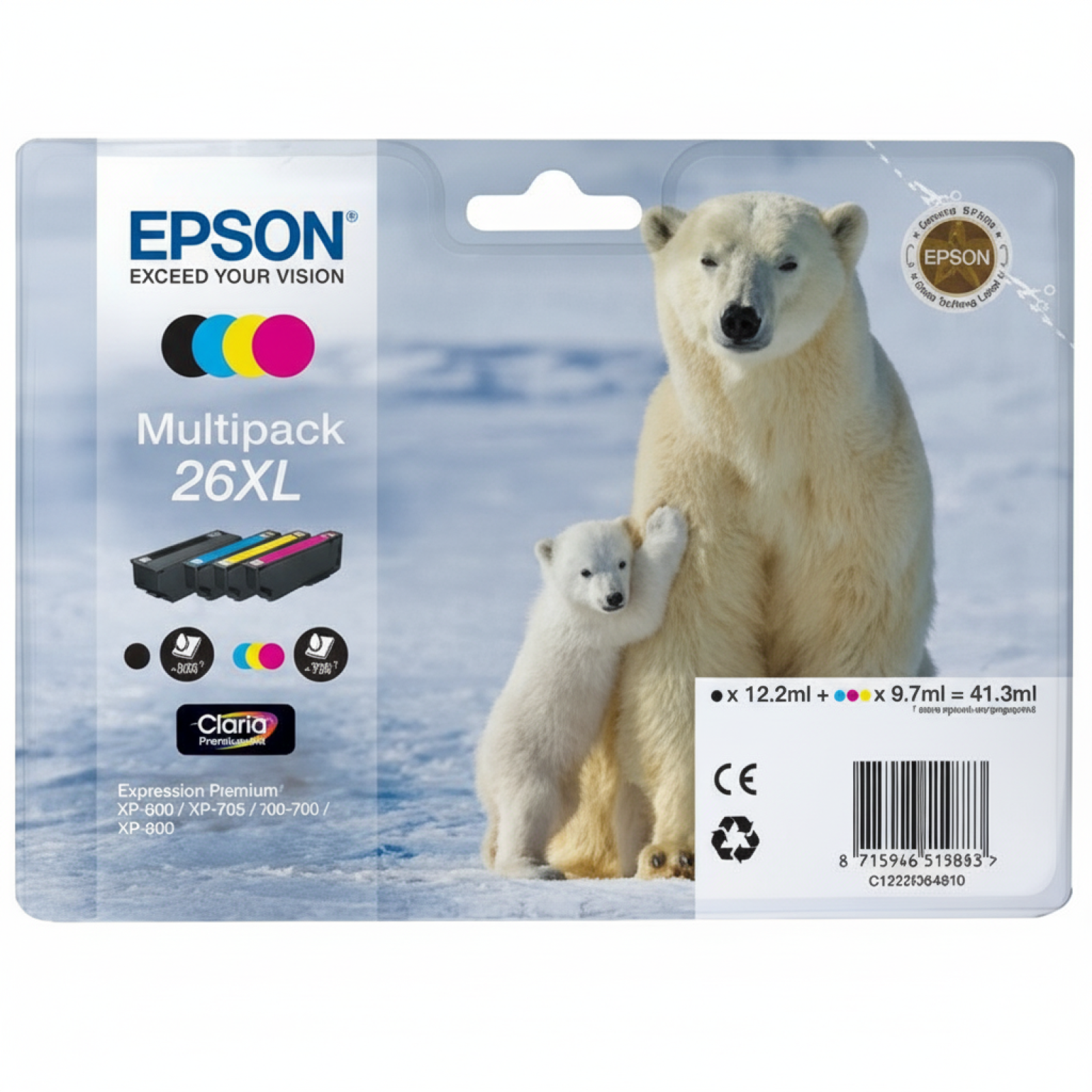 Original OEM Ink Cartridges Epson T2636 (C13T26364010) (multi pack)