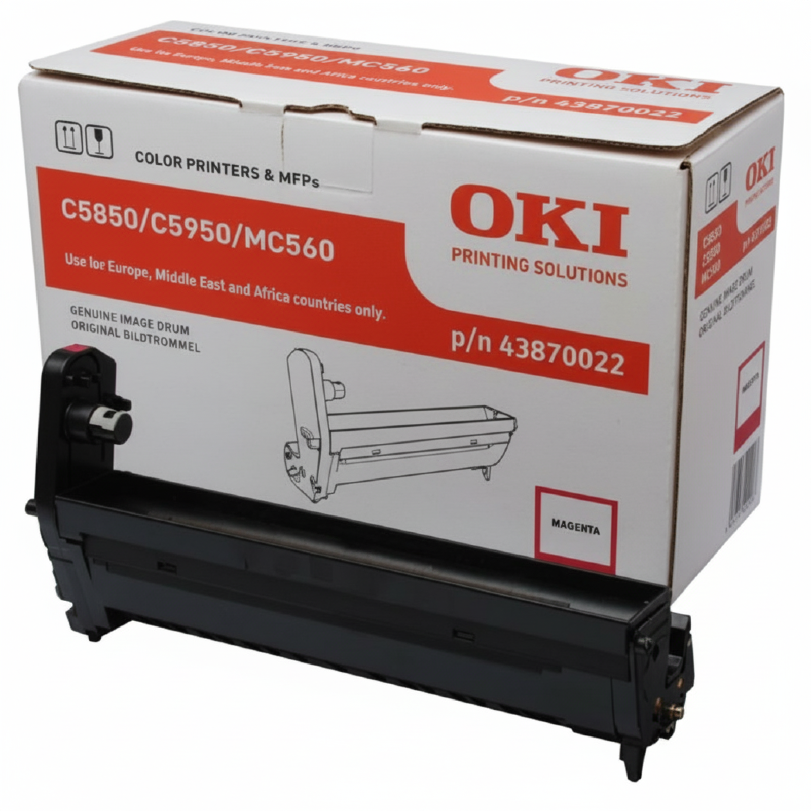 Original OEM Drum Unit Oki C5850 5950 (43870022) (Magenta)