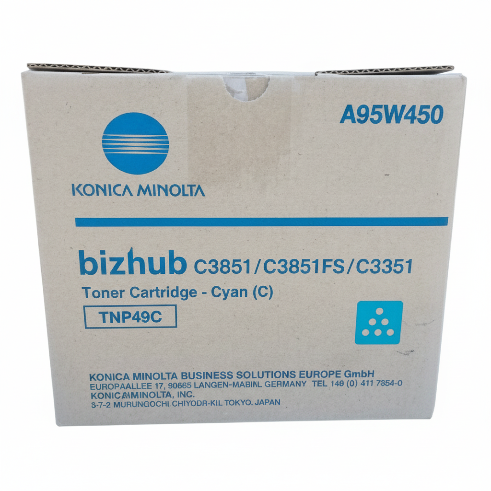 Original OEM Toner KM TNP-49C (A95W450) (Cyan)