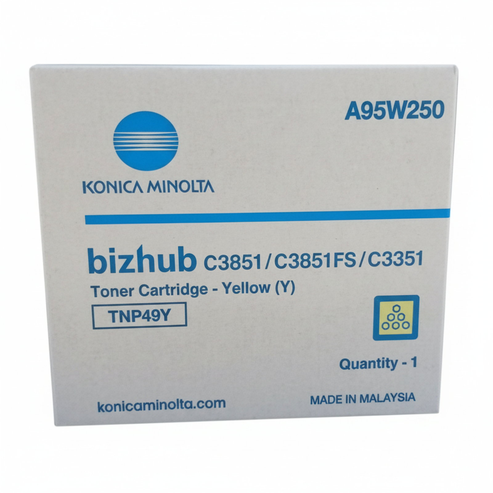 Original OEM Toner KM TNP-49Y (A95W250) (Yellow)