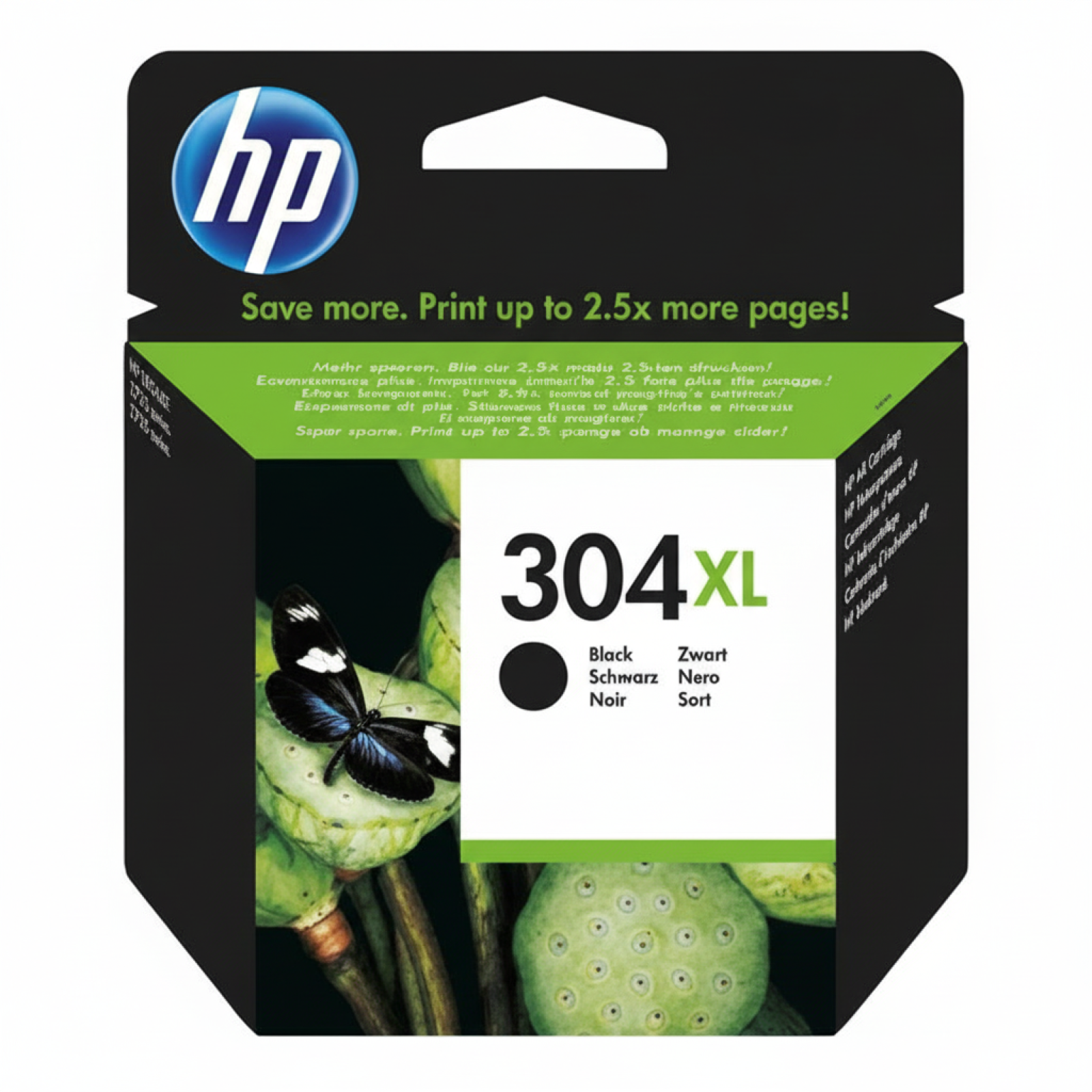 Original OEM Ink Cartridge HP 304 XL (N9K08AE) (Black)