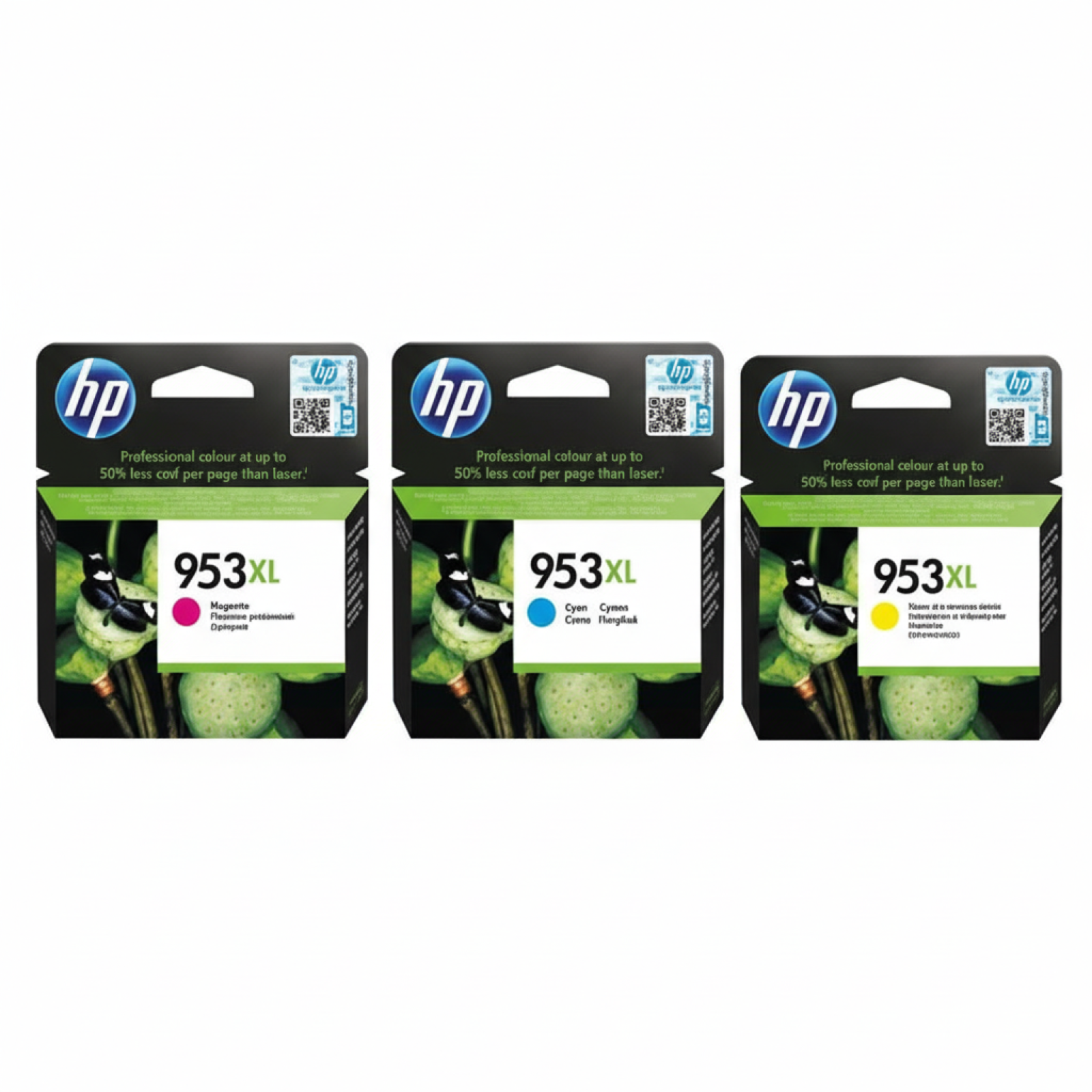 Original OEM Ink Cartridges HP 953 XL CMY (1CC21AE) (3-pack)
