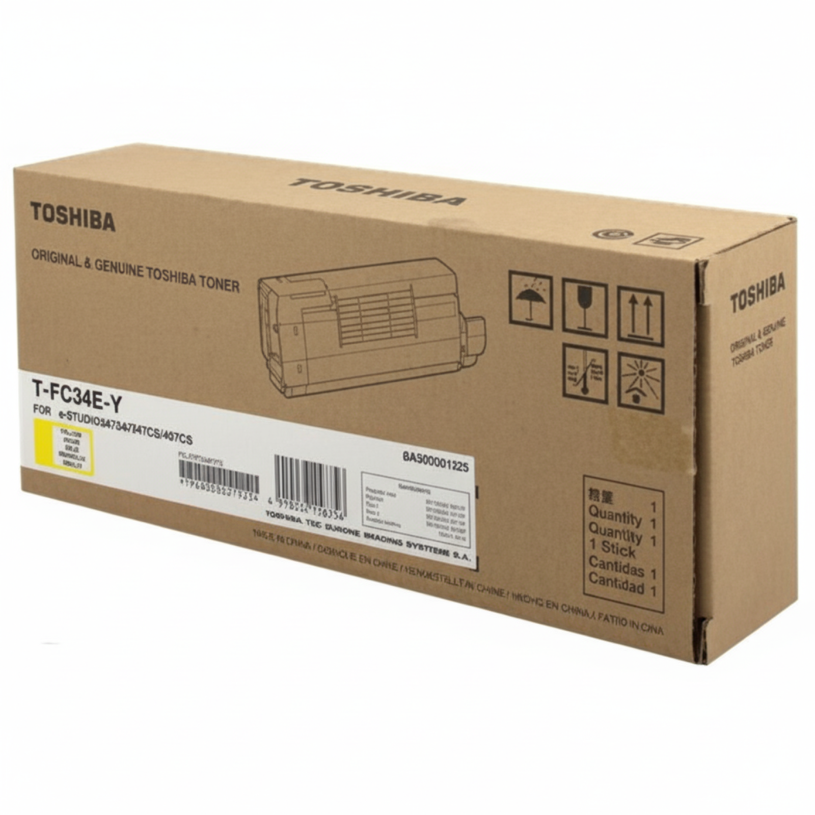 Original OEM Toner Toshiba T-FC34E-Y (6A000001525) (Yellow)