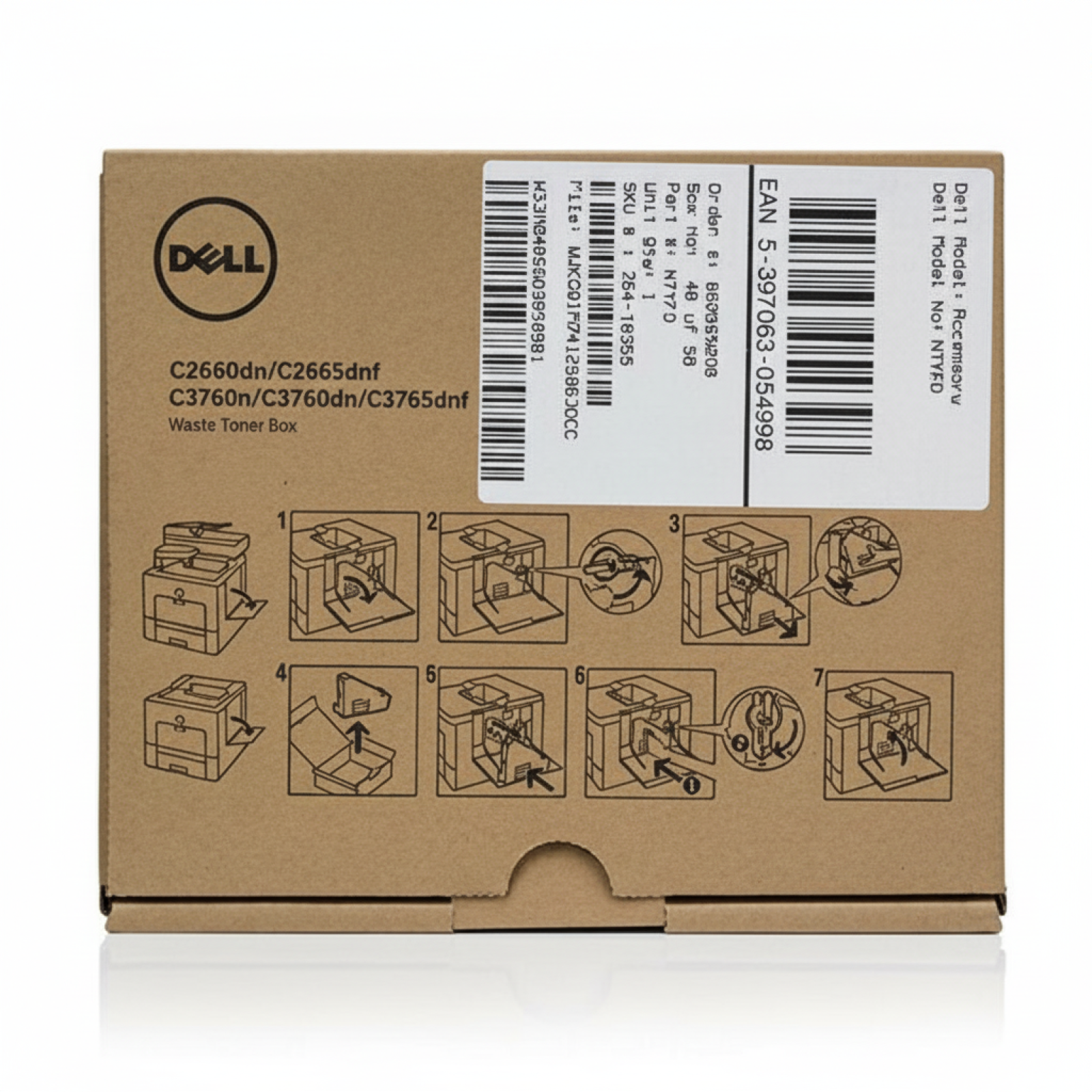 Original OEM Waste Toner Tank Dell M20HF (593-BBEI, 724-10355)