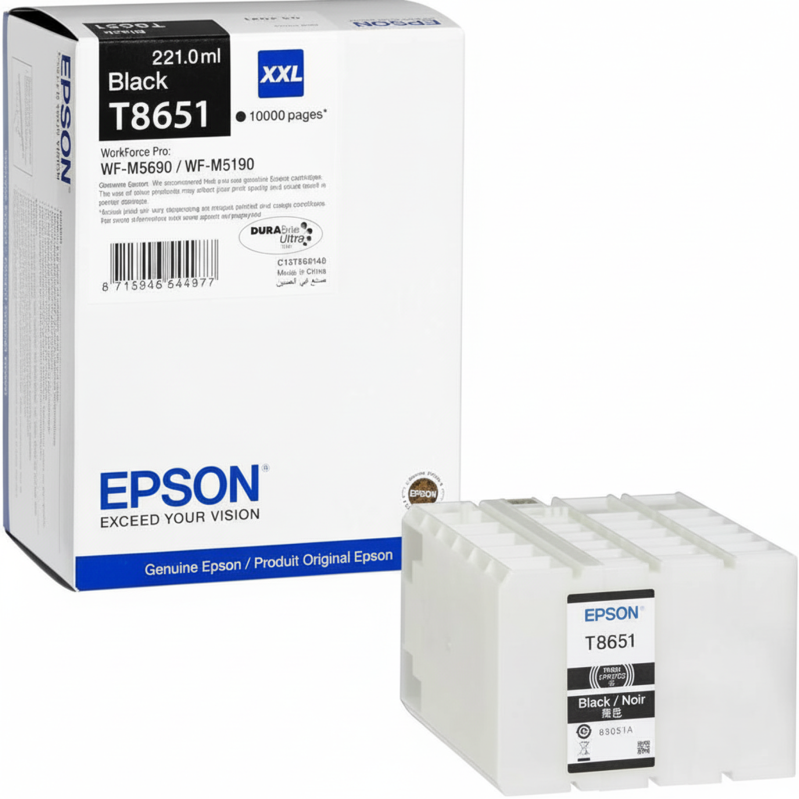 Original OEM Ink Cartridge Epson T8651 (C13T865140) (Black)