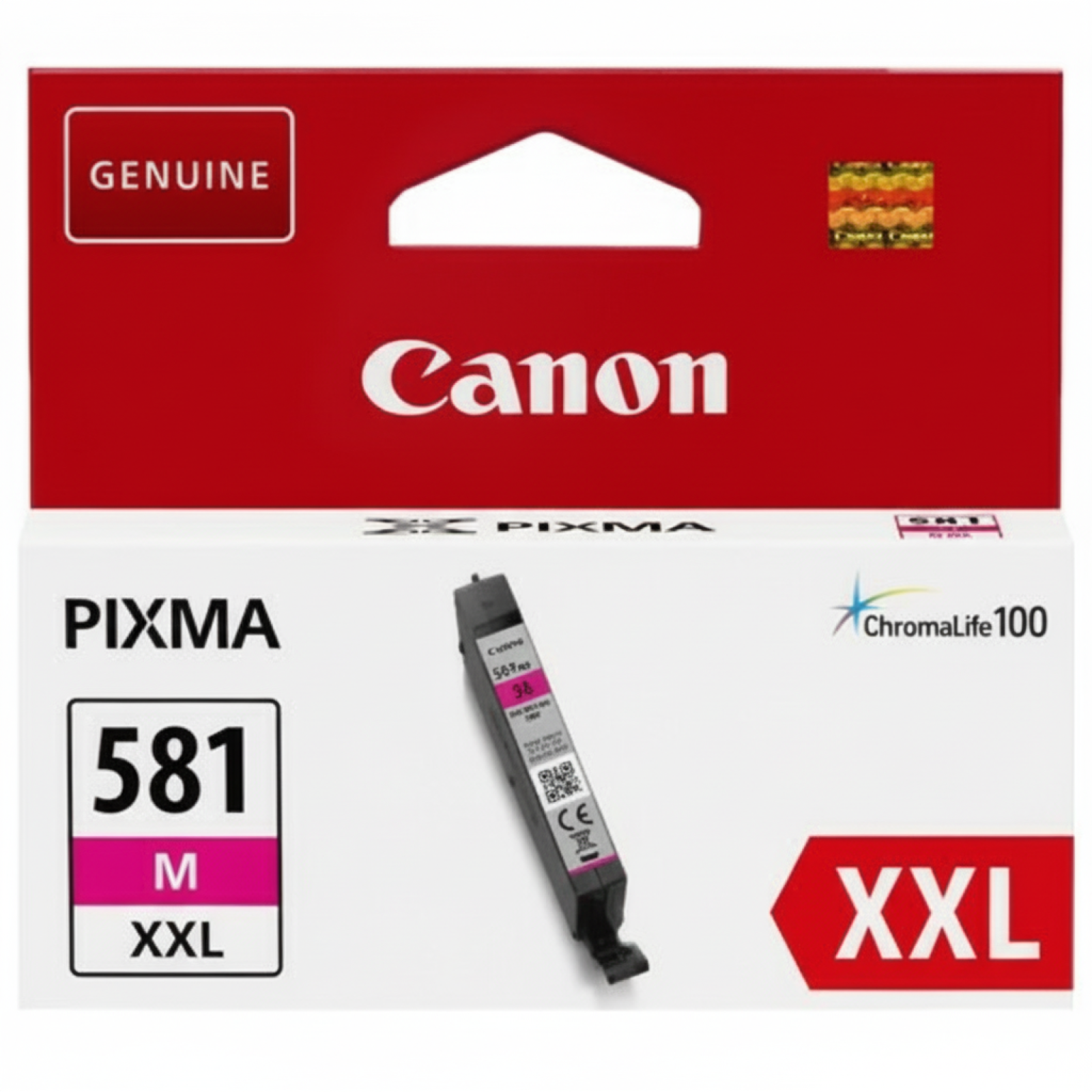 Original OEM Ink Cartridge Canon CLI-581 XXL M (1996C001) (Magenta)