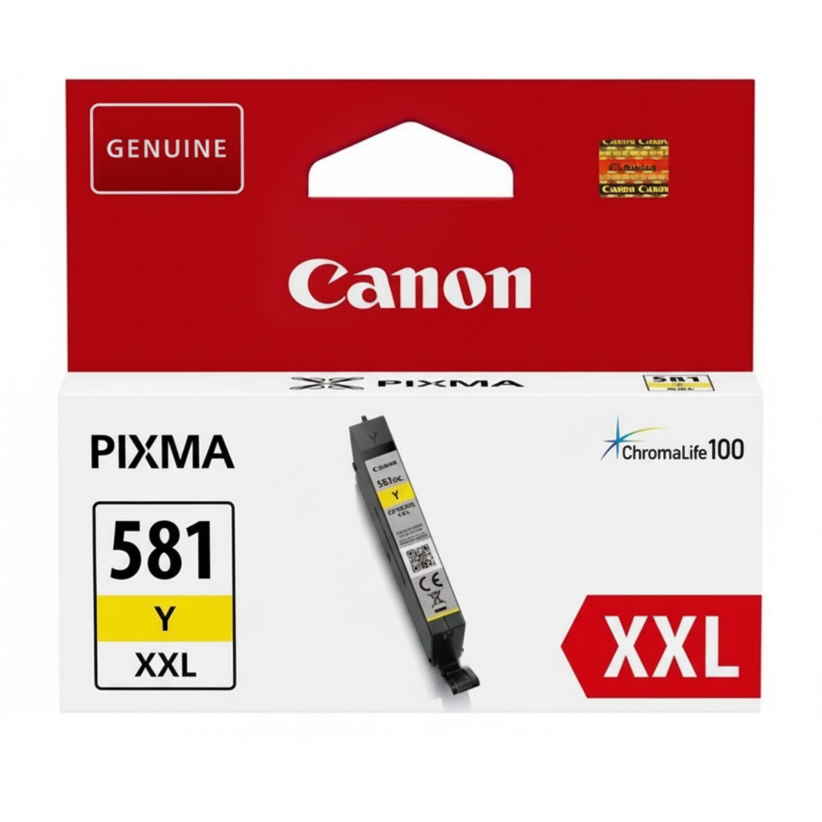 Original OEM Ink Cartridge Canon CLI-581 XXL Y (1997C001) (Yellow)