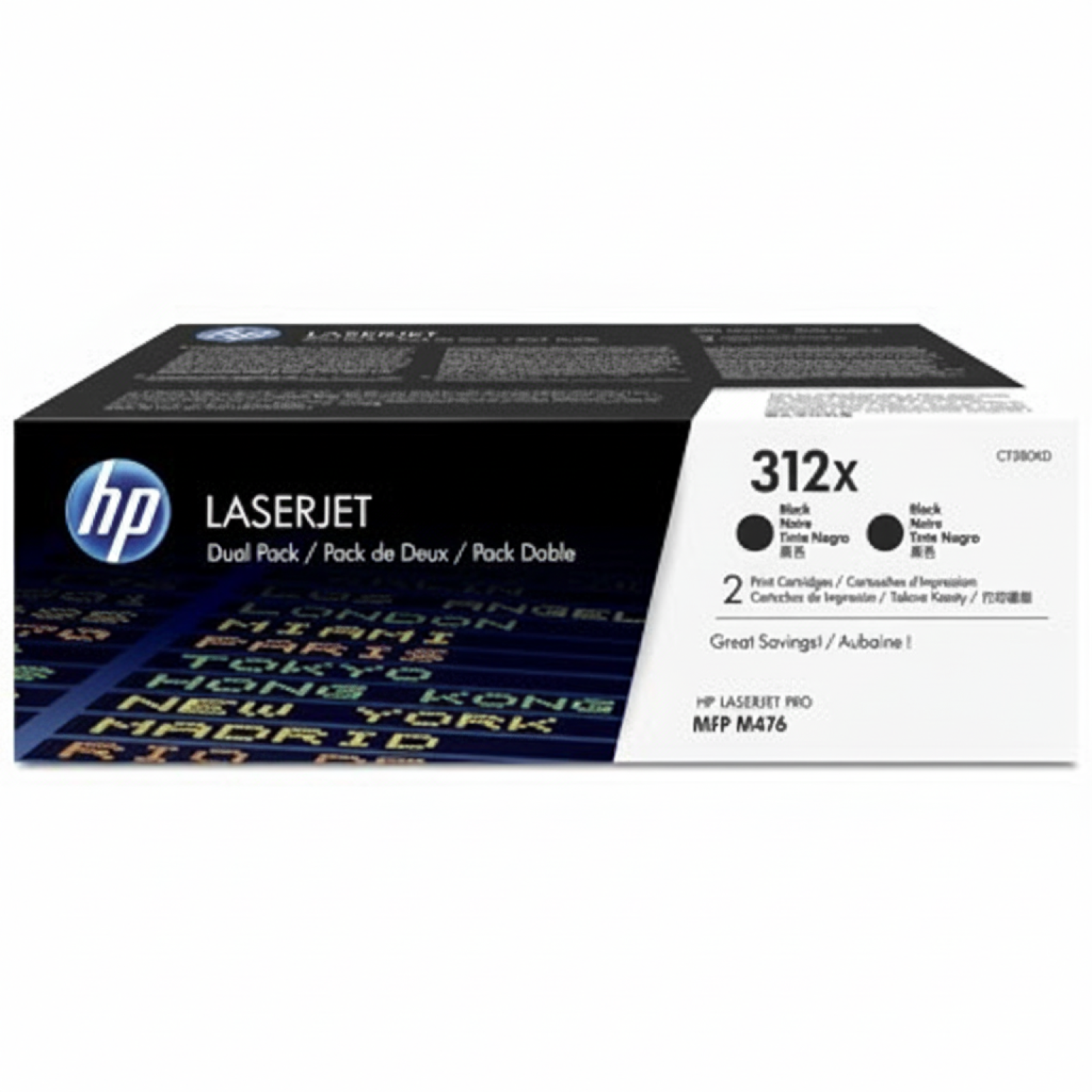 Original OEM Toners HP 312X (CF380XD) (Black) (2-pack)